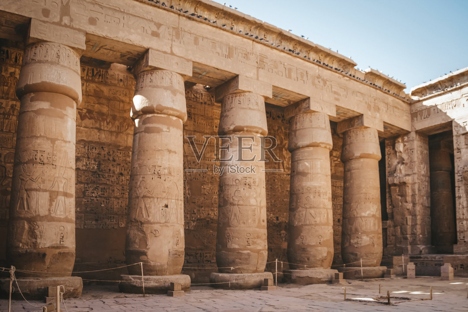 埃及卡纳克神庙遗址，卢克索最大的露天博物馆照片摄影图片