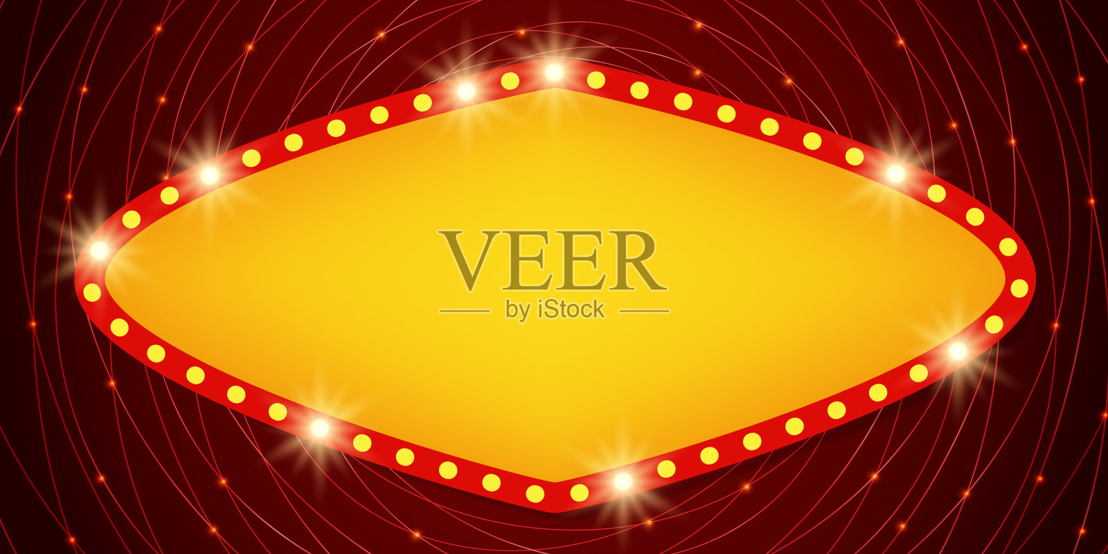 抽象矢量红色闪光螺旋圆背景插图与闪闪发光的横幅插画图片素材