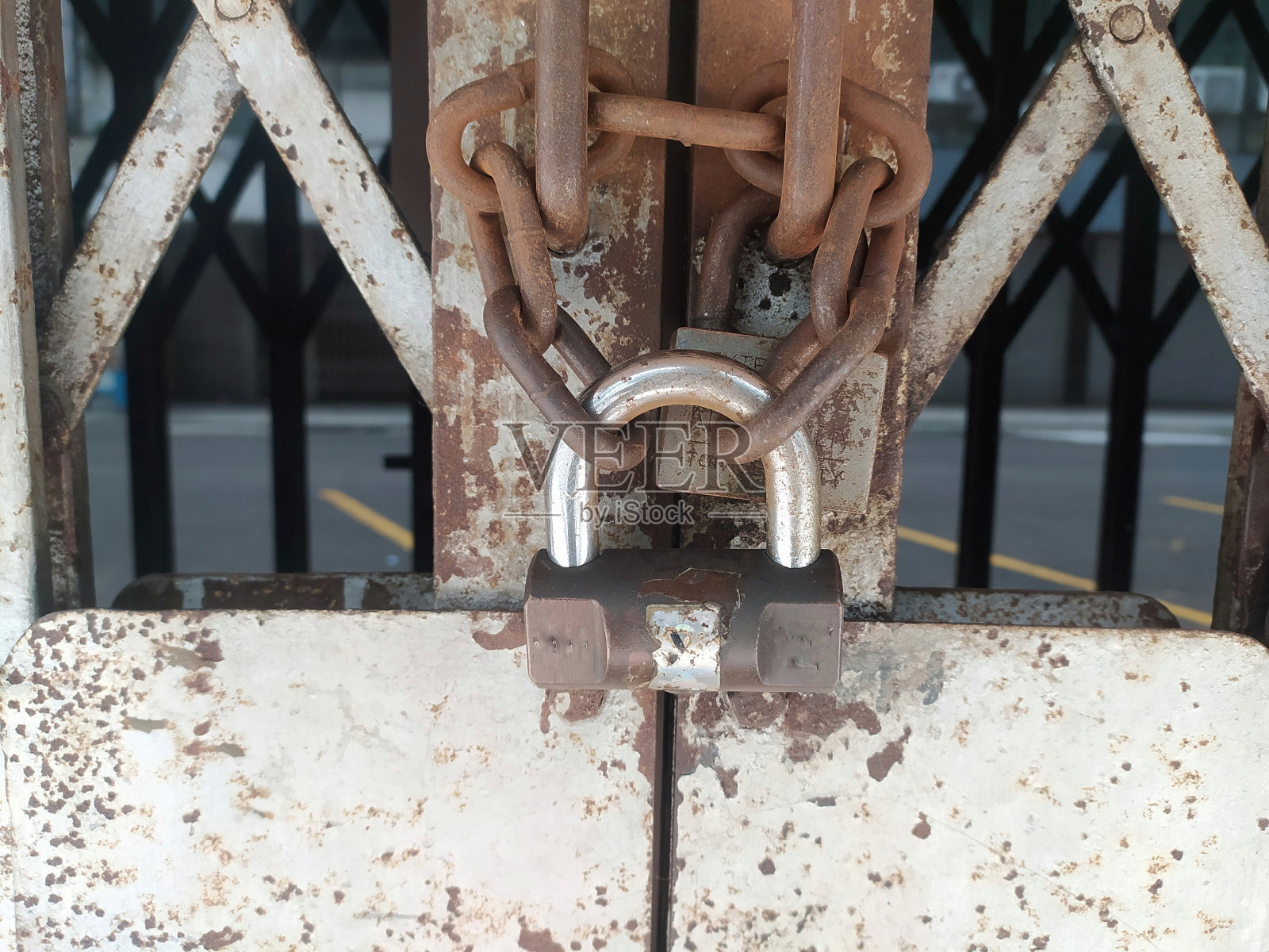 一连串的锁照片摄影图片