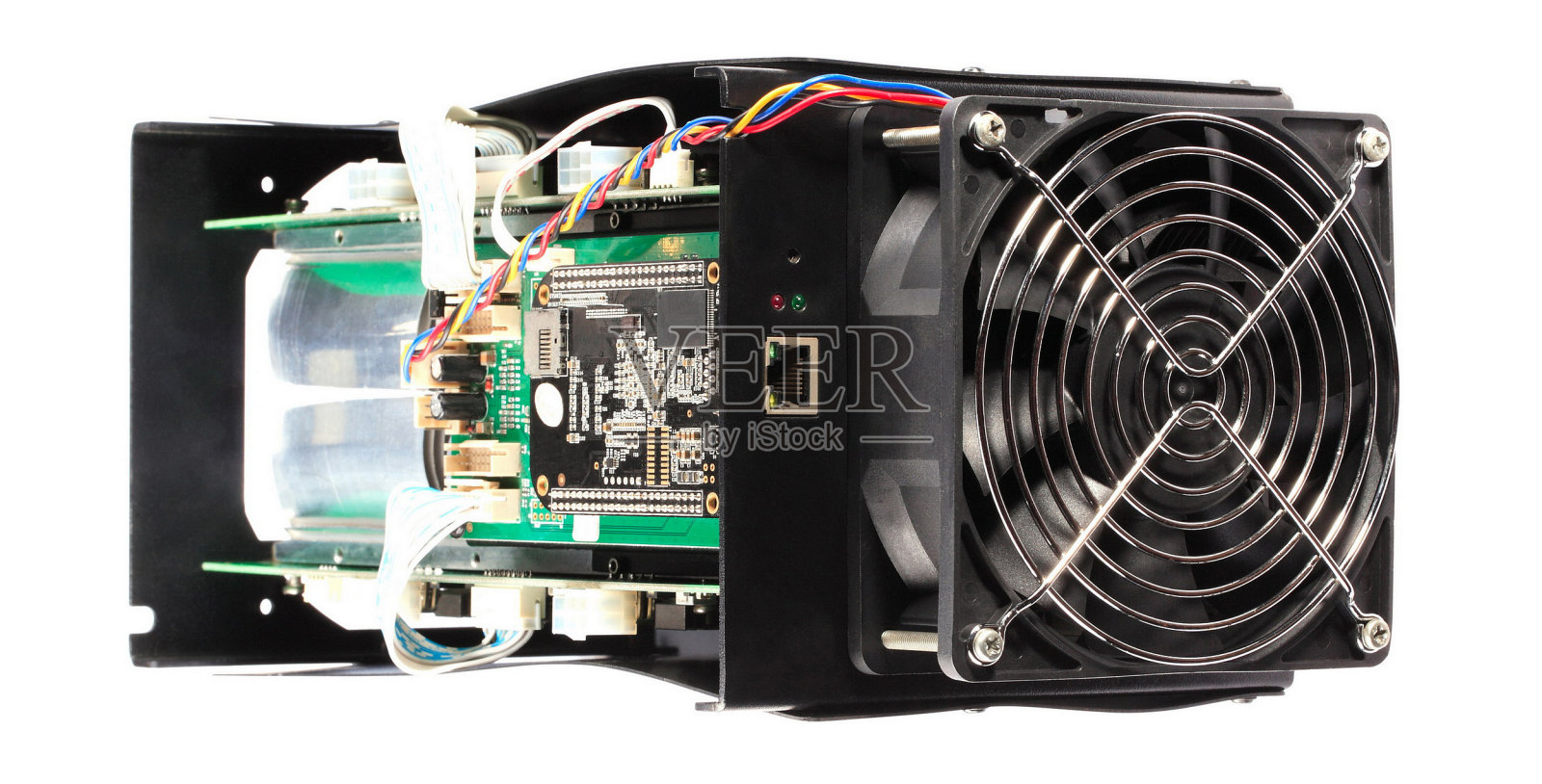 电子设备隔离在白色背景上照片摄影图片