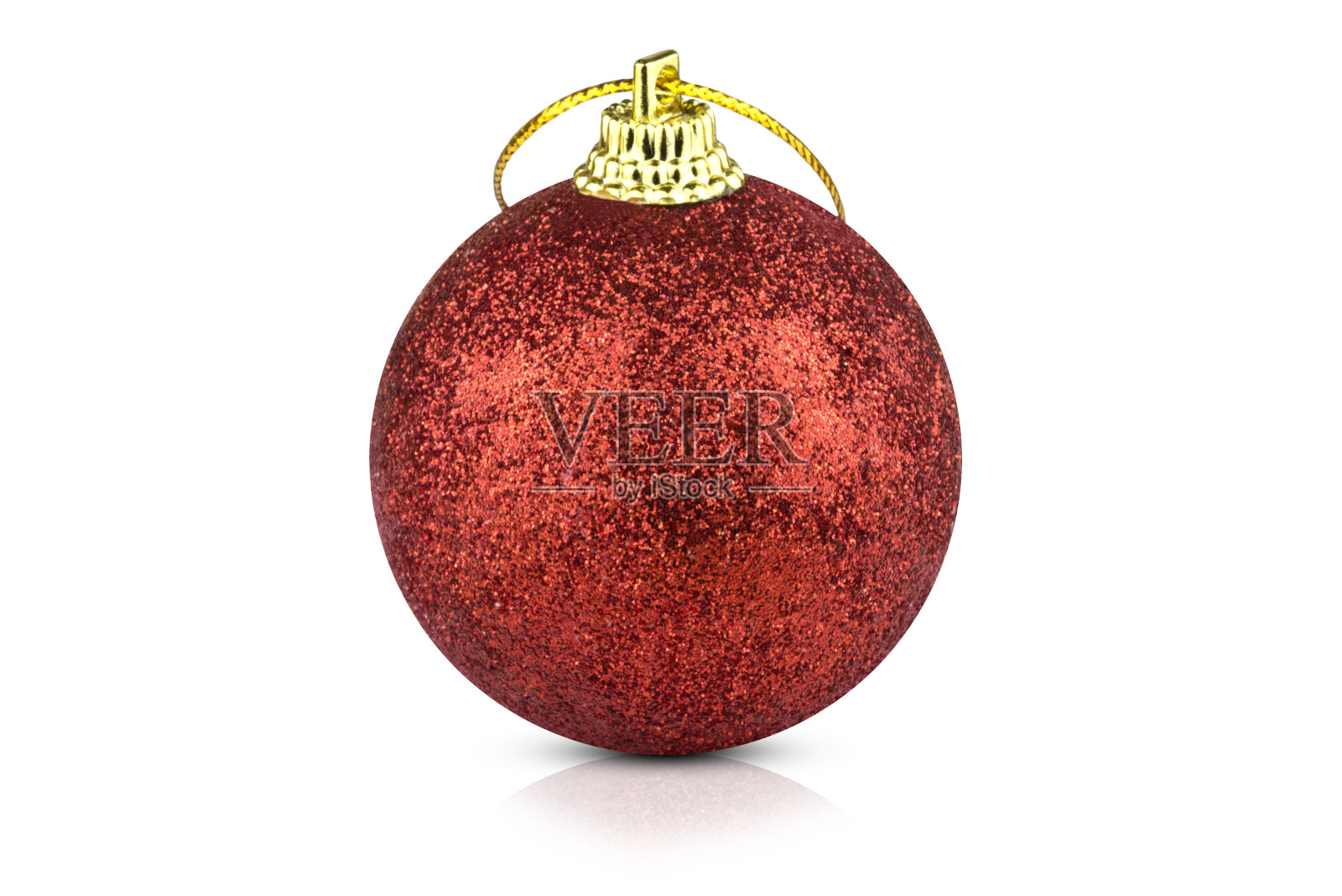 白色背景上的圣诞球。照片摄影图片