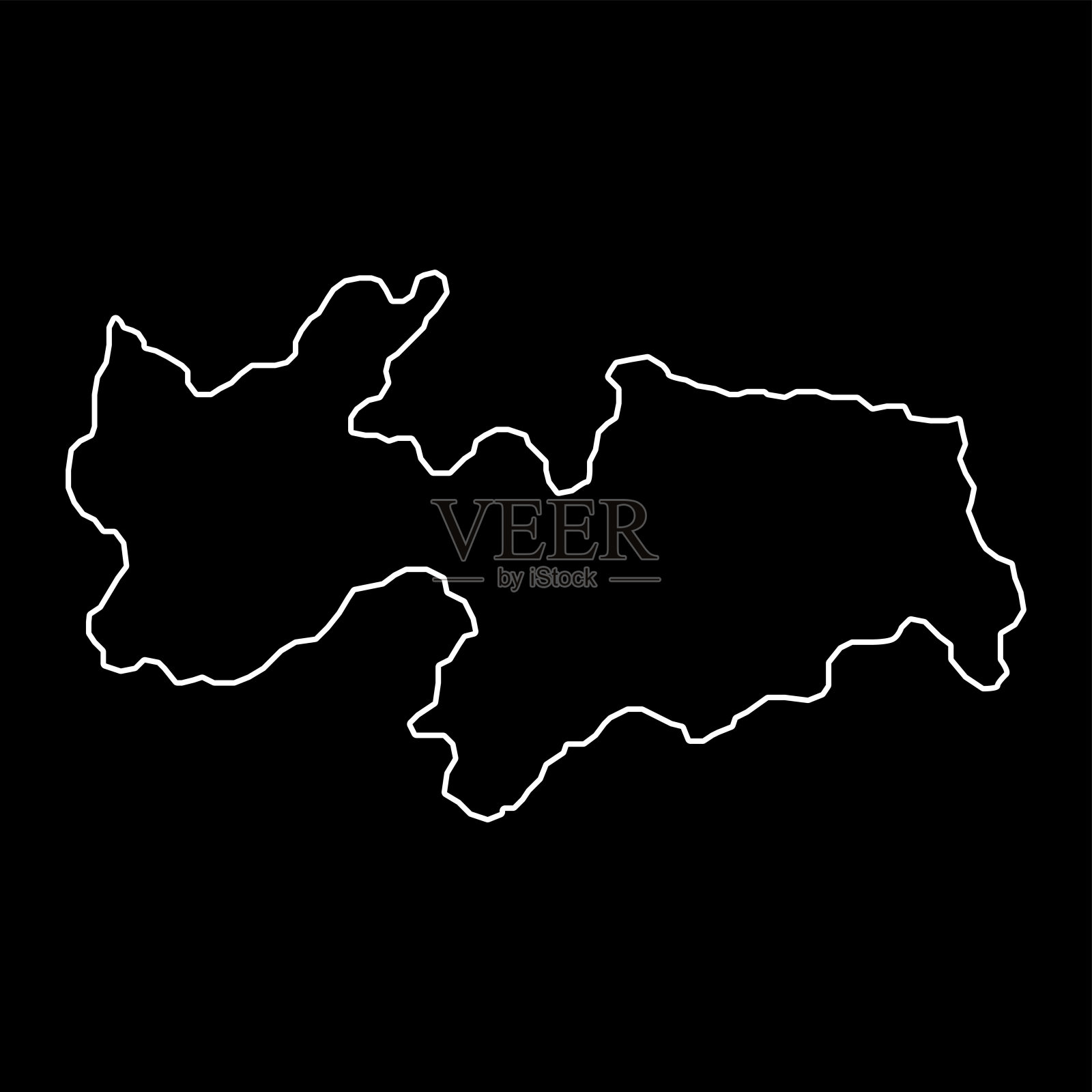 Paraiba地图，巴西州。矢量插图。插画图片素材