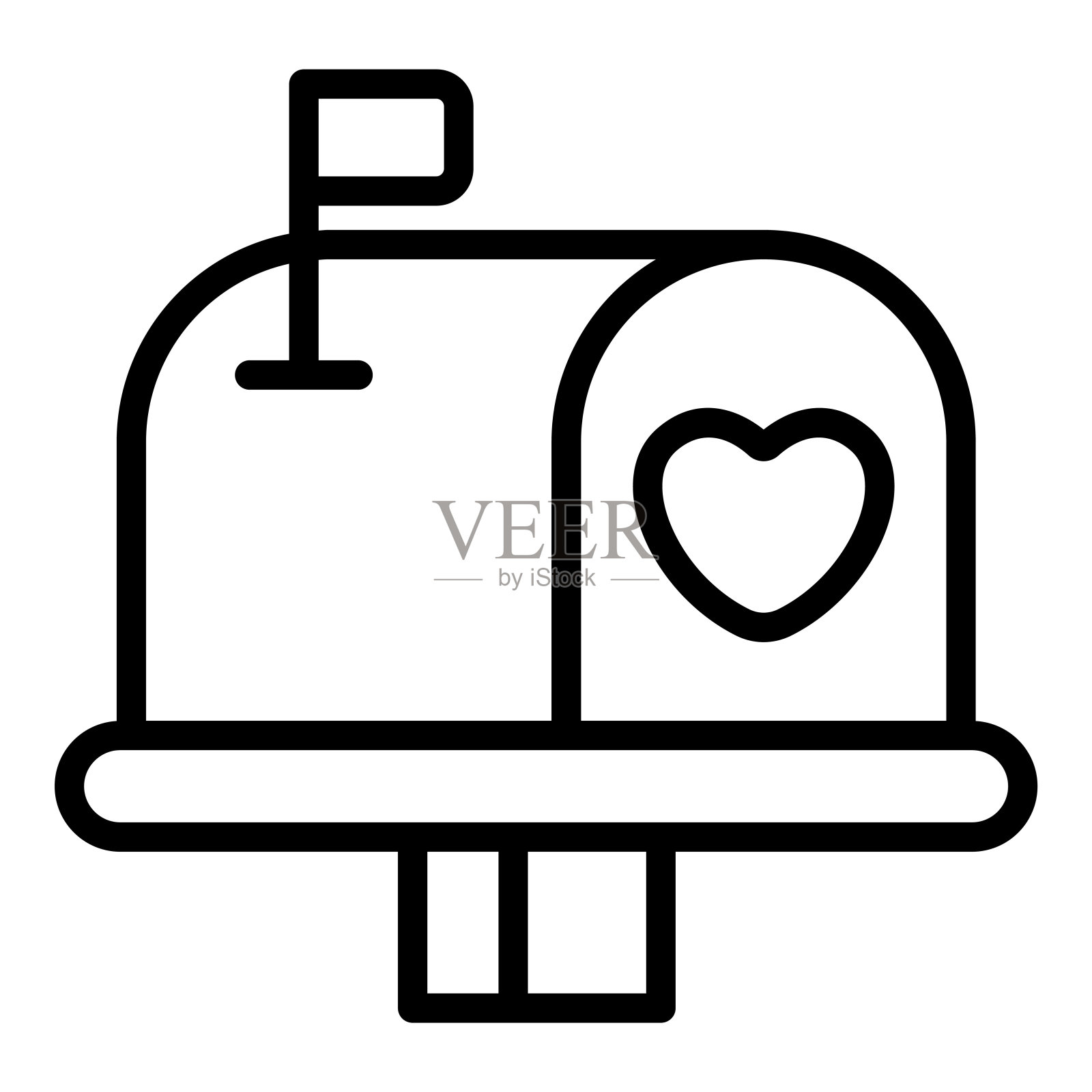 爱邮箱，邮箱简单行图标图标素材