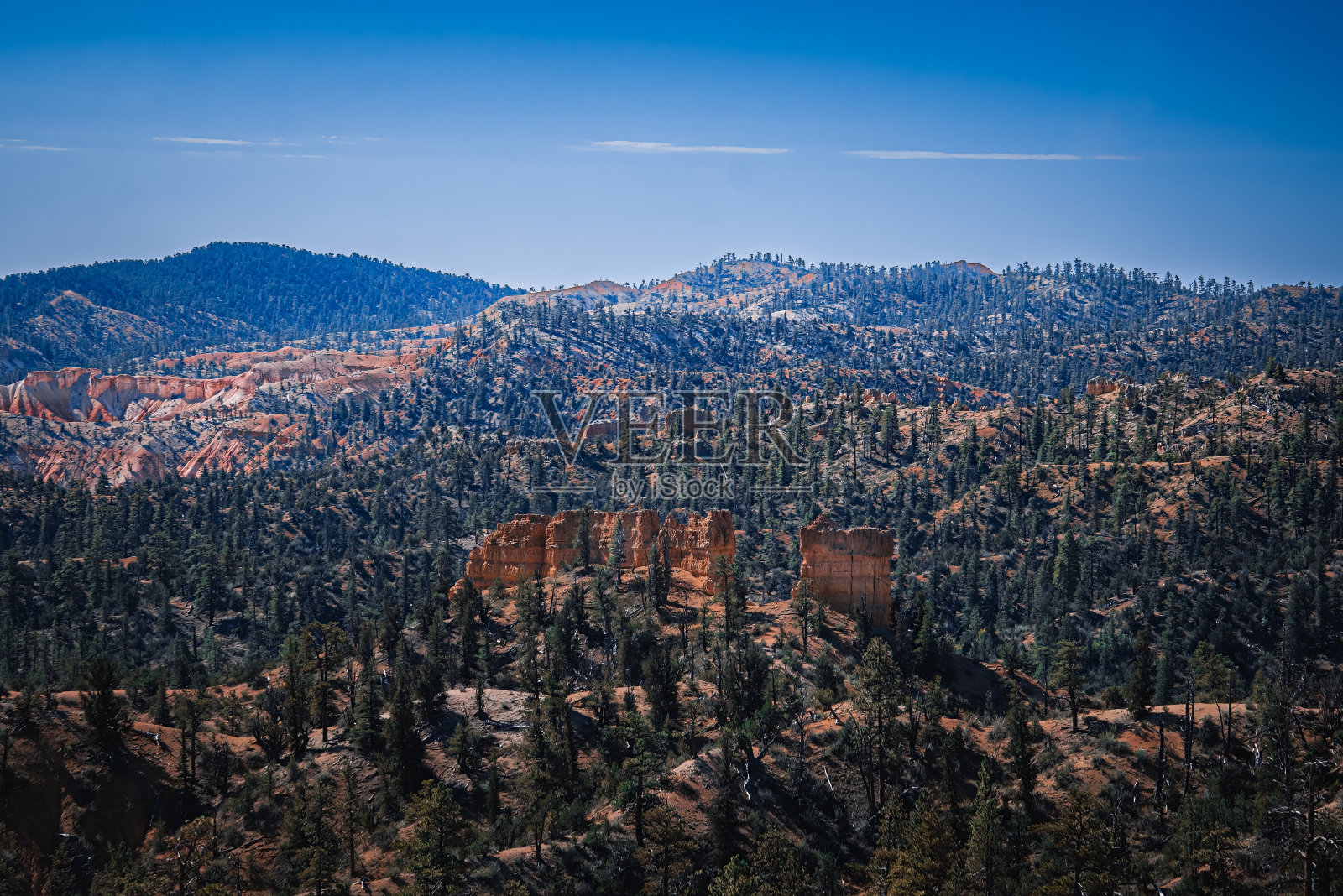布莱斯峡谷，蒙太奇和景观照片摄影图片