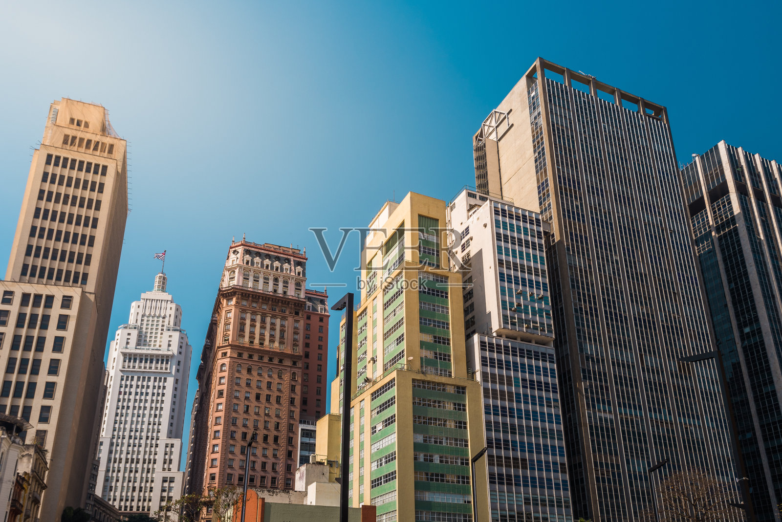 圣保罗市的高层建筑照片摄影图片