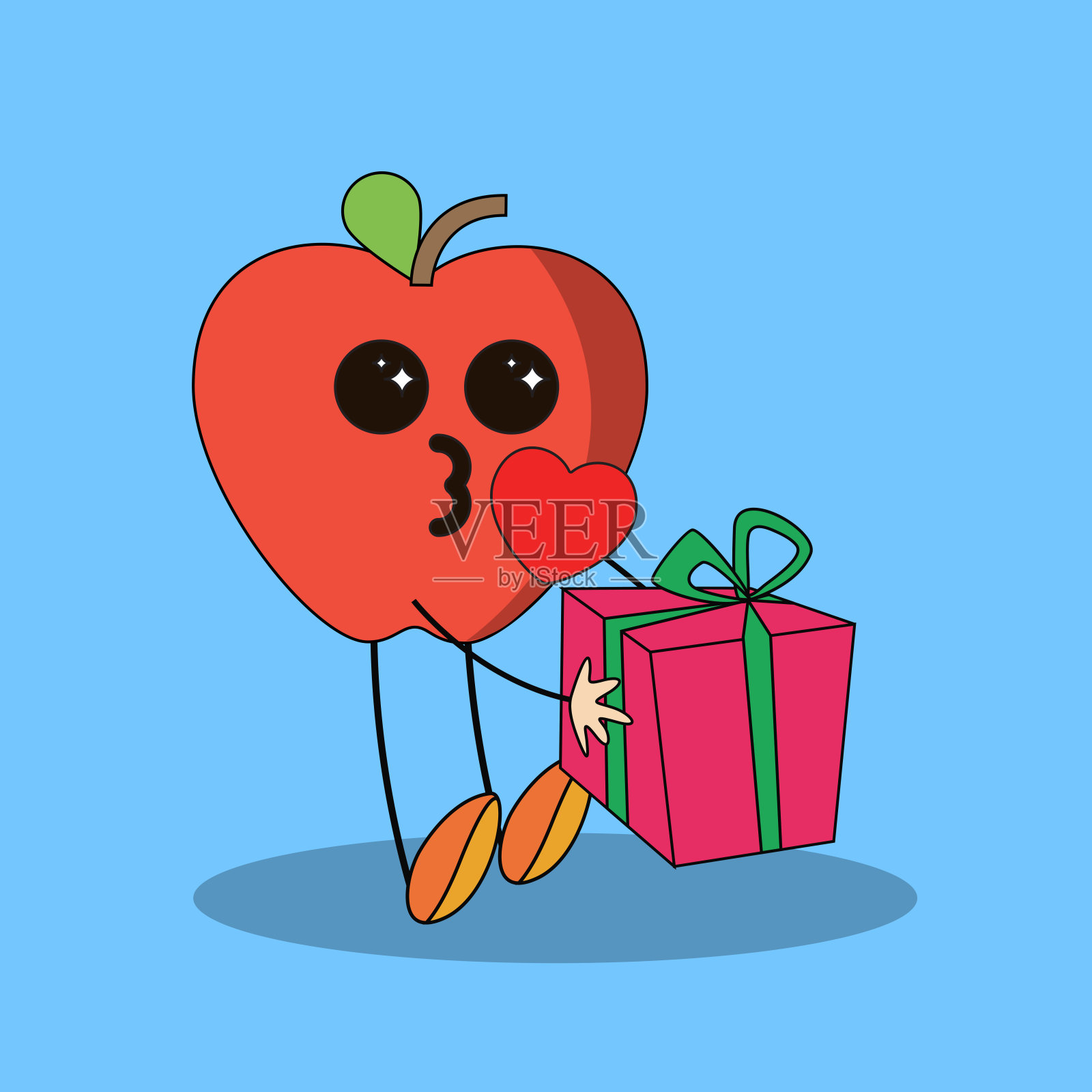 水果卡哇伊插图插画图片素材