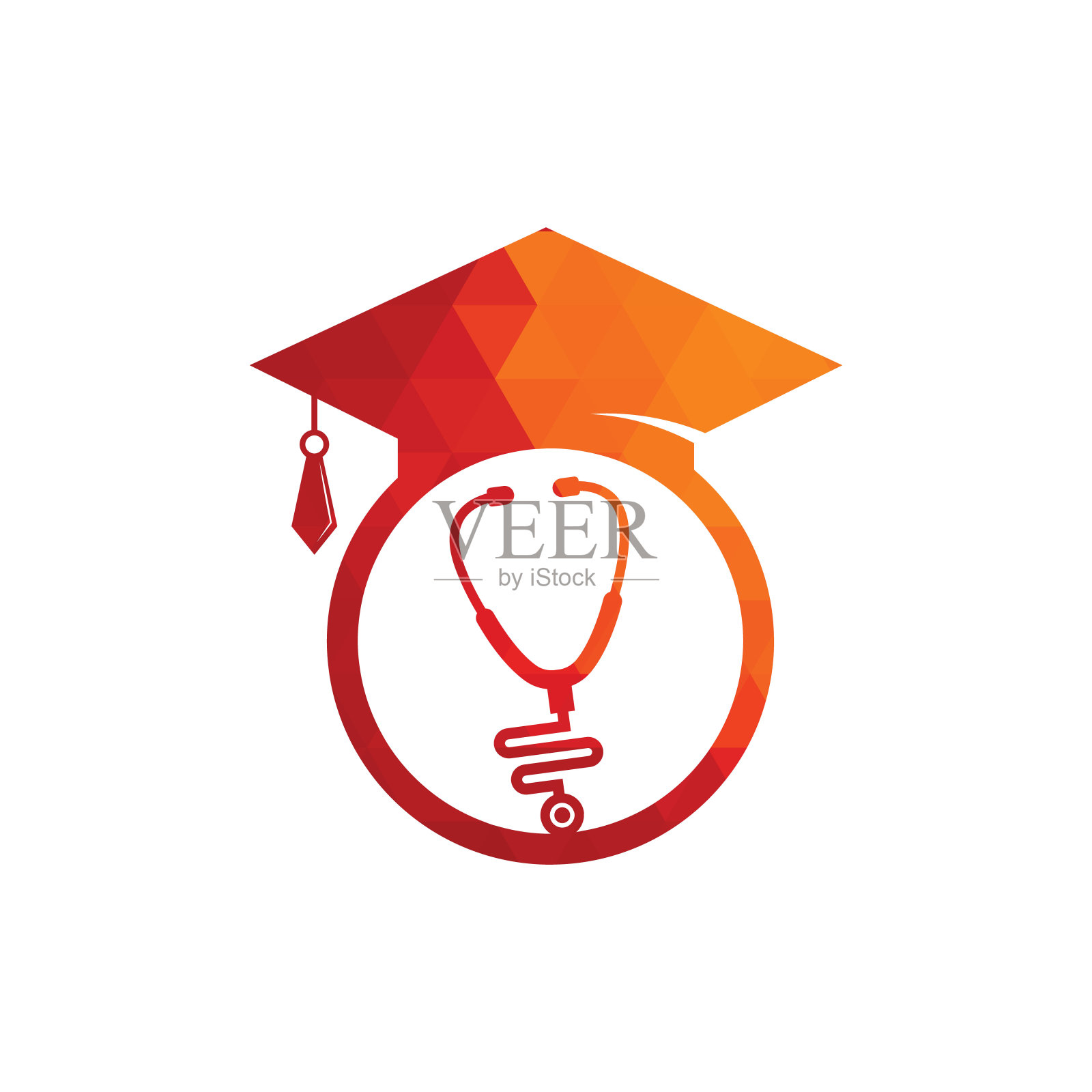 医学院矢量标志设计。插画图片素材