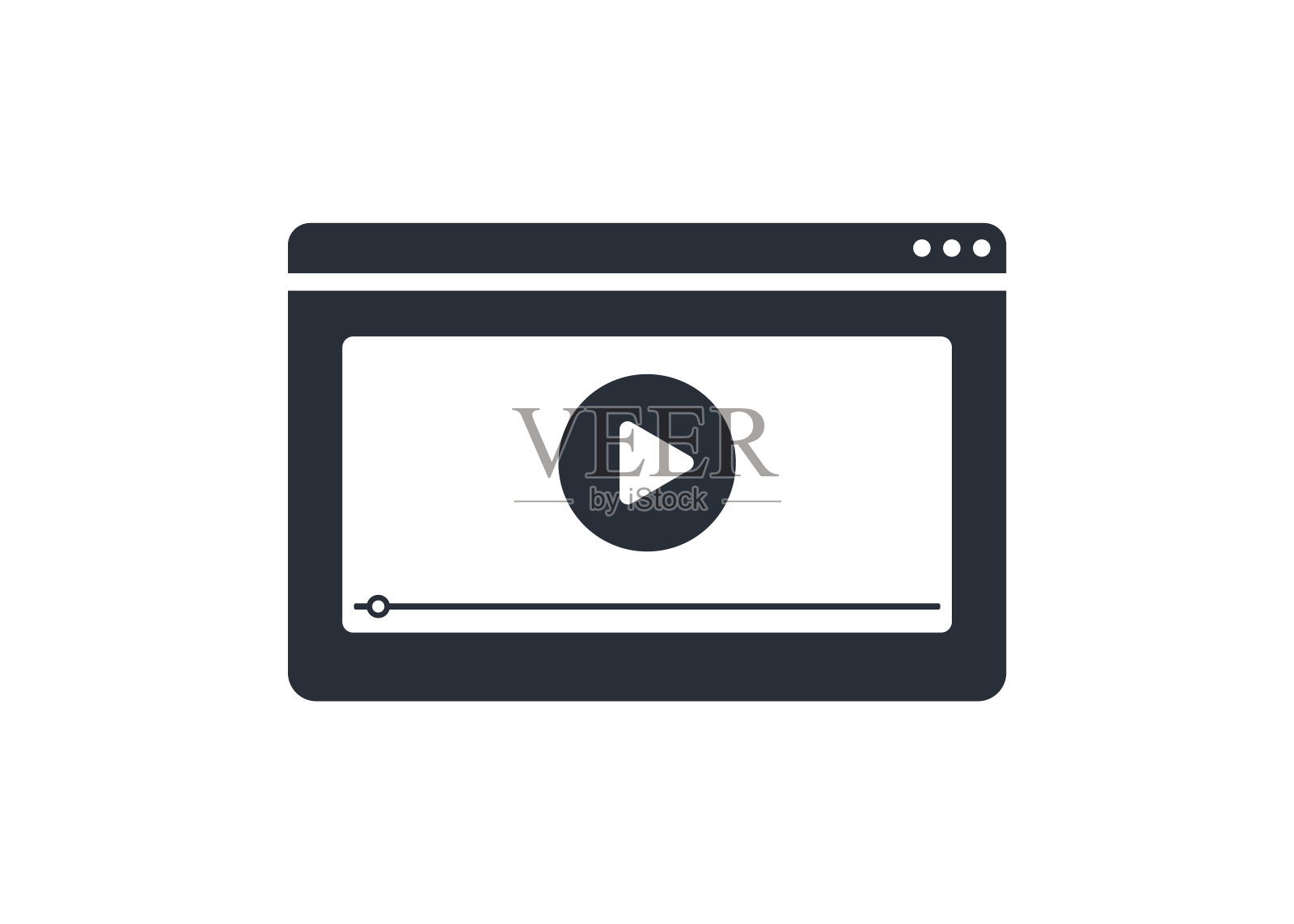 最好的视频图标矢量，插图标志模板在时髦的风格。插画图片素材