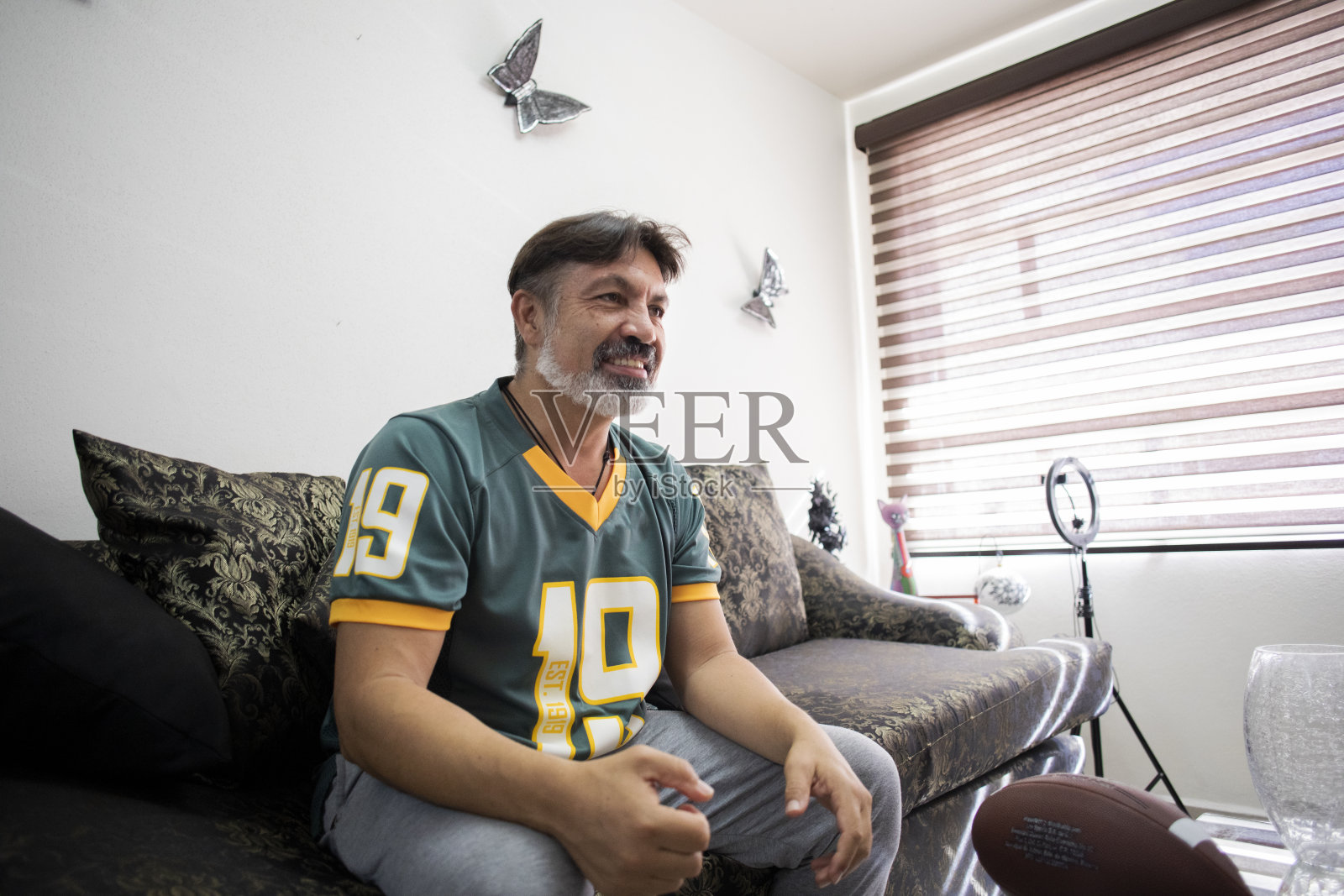 美式足球球迷照片摄影图片