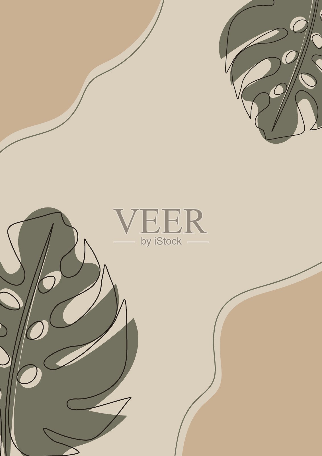 美丽的自然风光插画图片素材