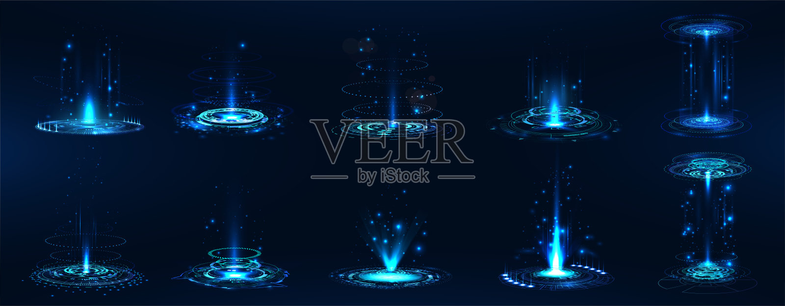 最好的收集未来现实门户插画图片素材