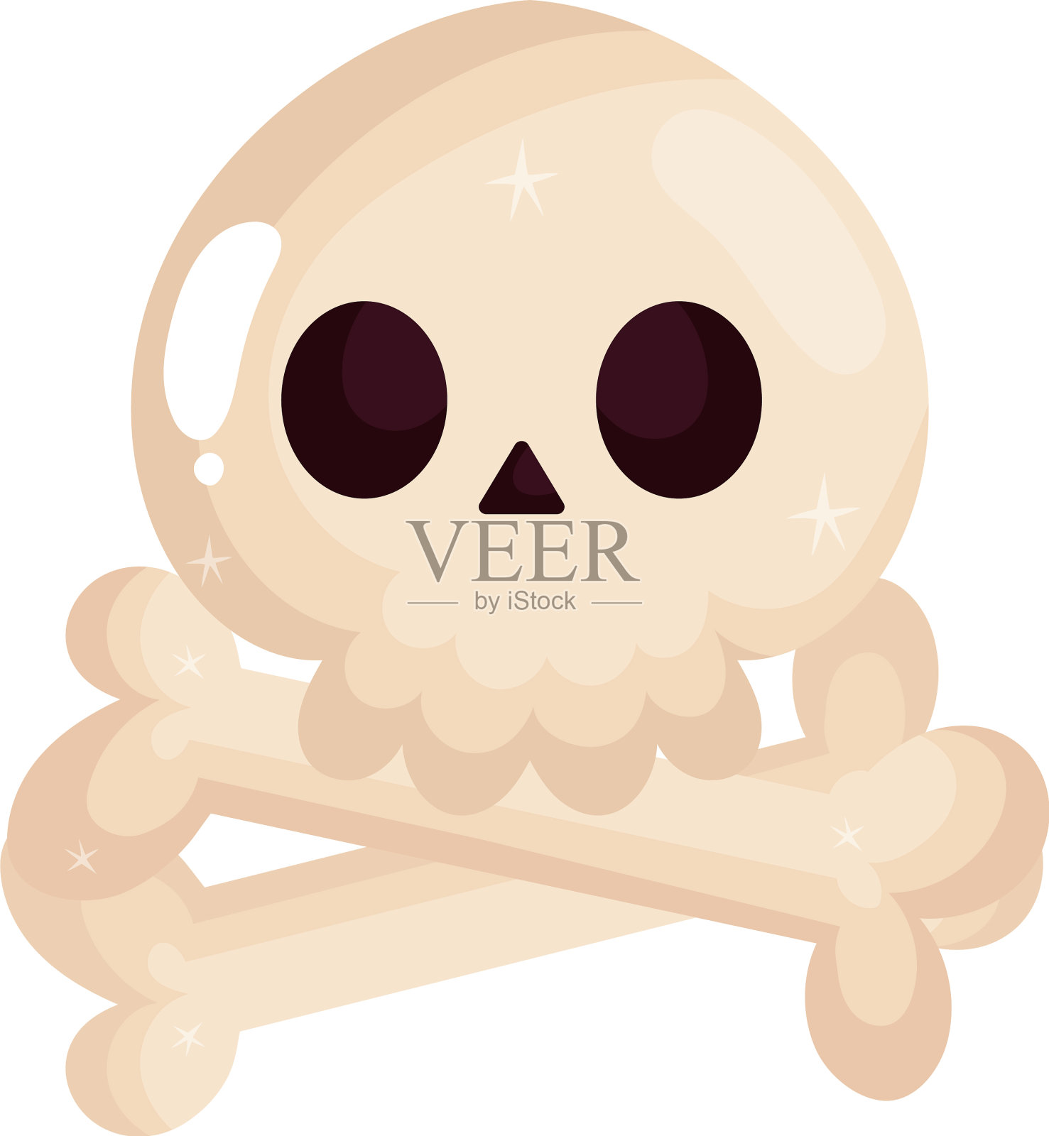 头骨和骨头设计元素图片