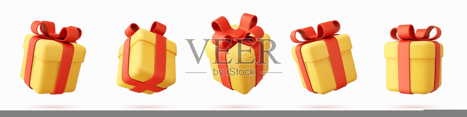 3 d的礼物盒子。插画图片素材