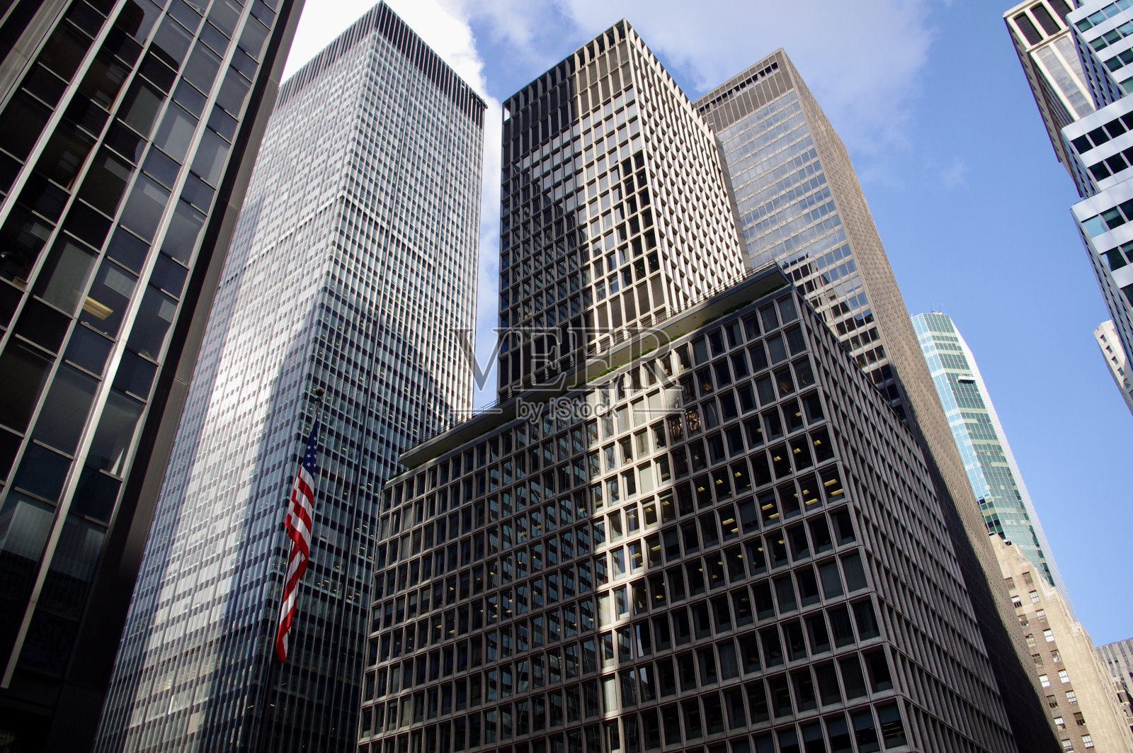 纽约市中心的摩天大楼照片摄影图片