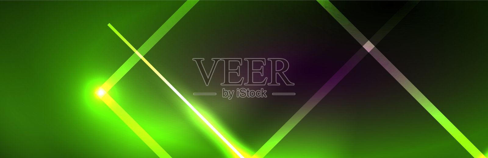 闪亮的霓虹灯黑暗抽象的背景与插画图片素材