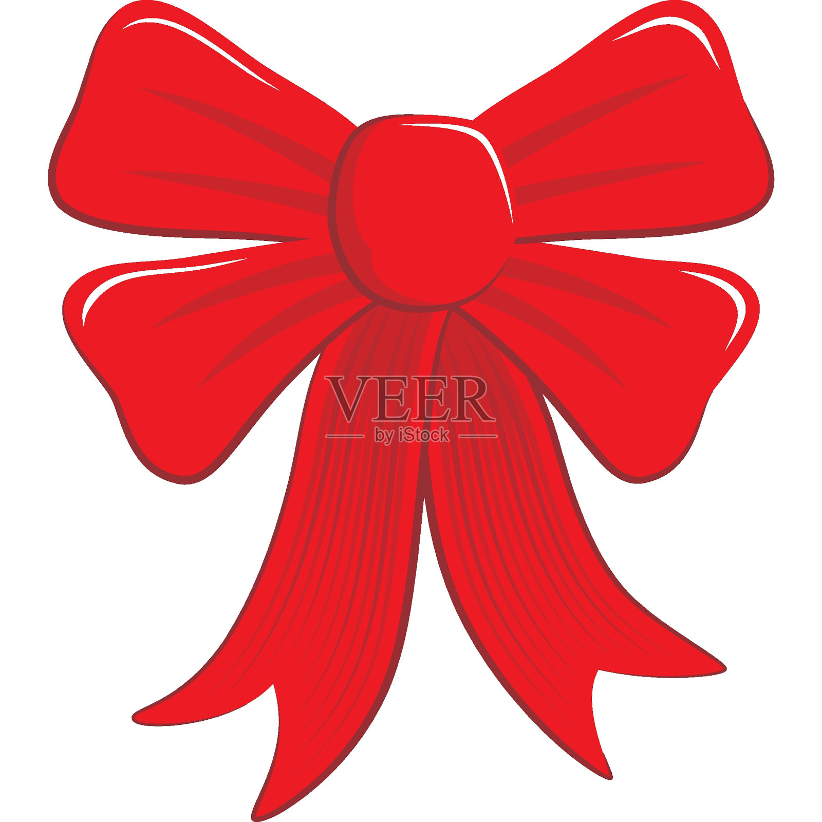 红色圣诞弓设计元素图片