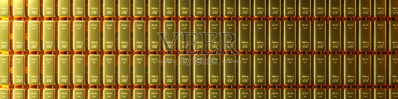 顶视图金条成行-财富企业成功理念照片摄影图片