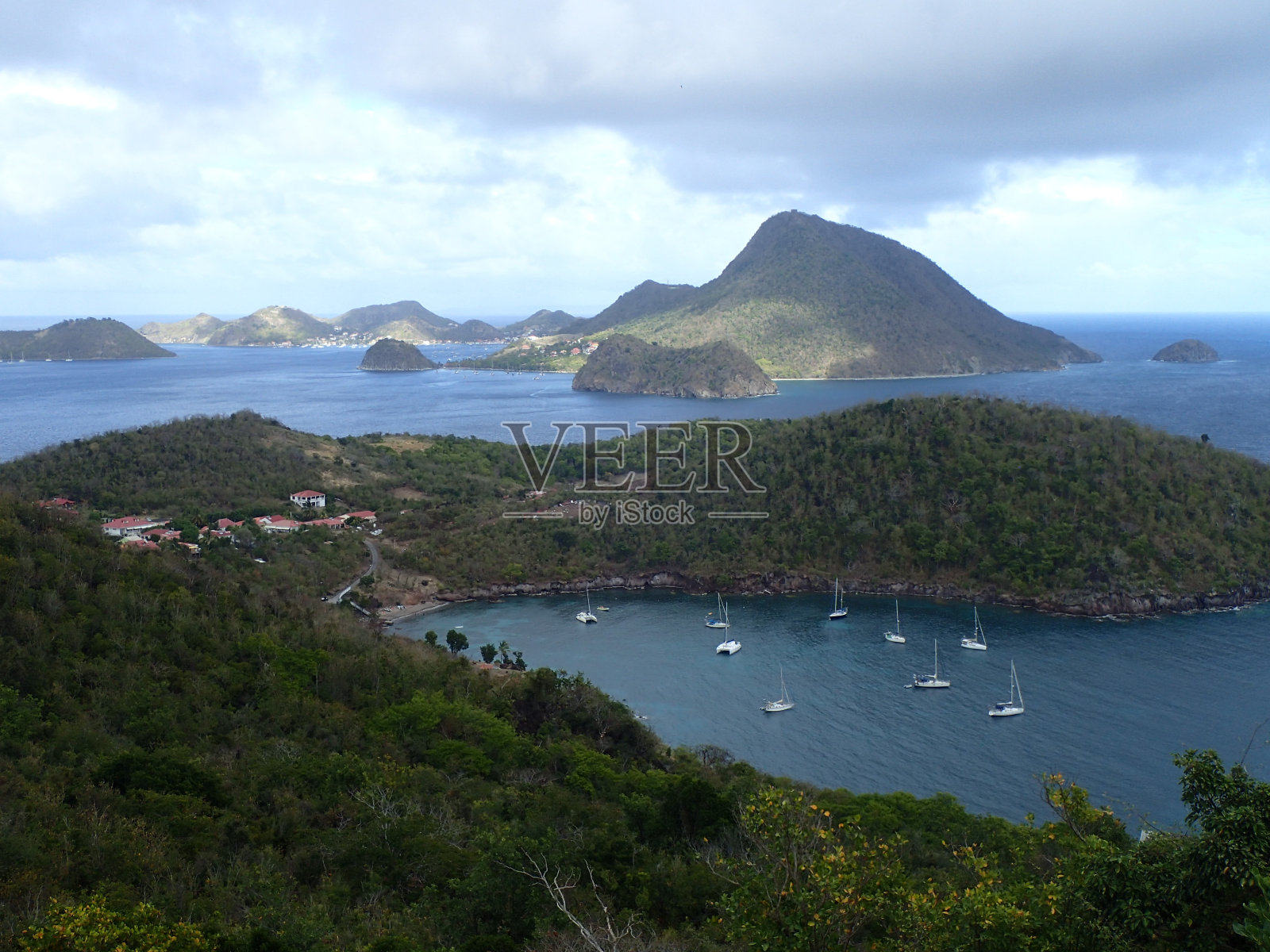 Les Saintes，瓜德罗普岛照片摄影图片