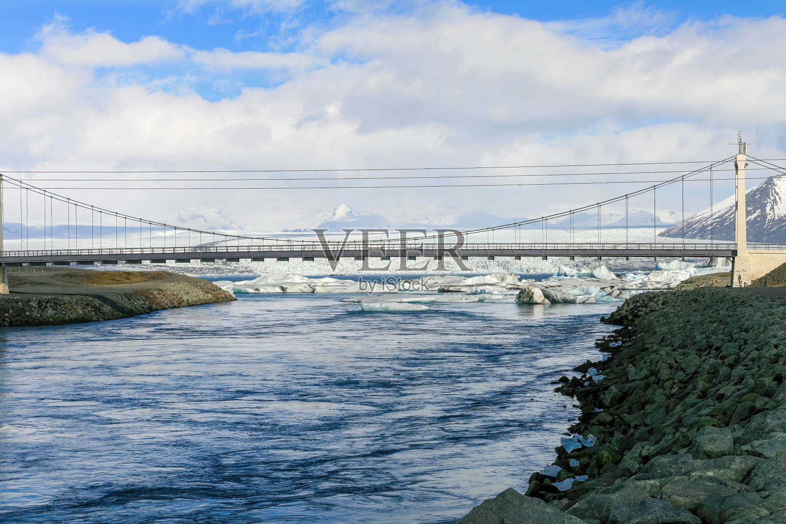 Jokulsarlon吊桥照片摄影图片