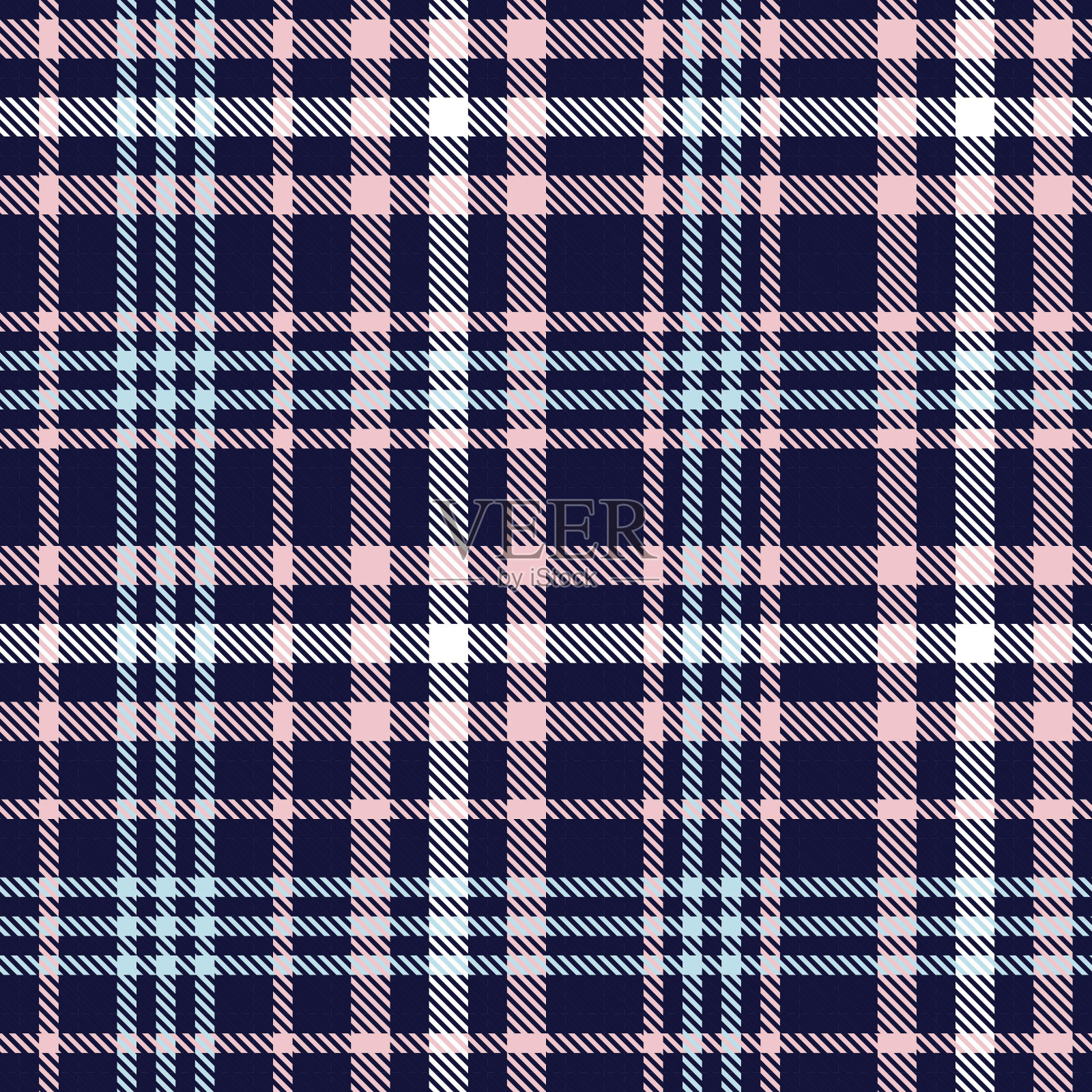 柔和的色格纹纹理无缝模式插画图片素材