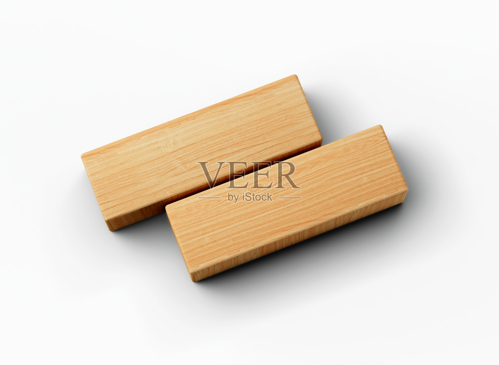 木标志2线标题横幅平原3d插图照片摄影图片