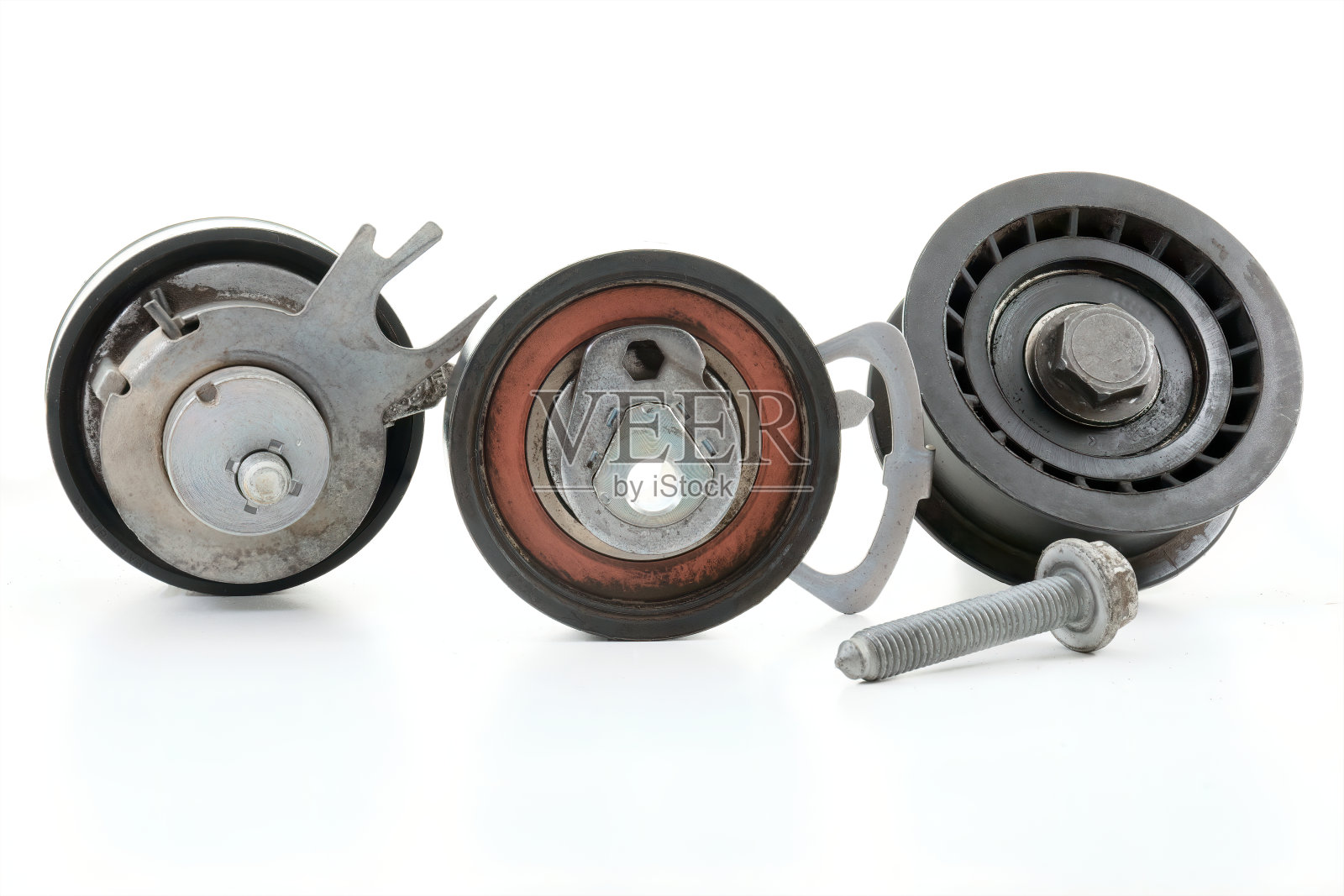 时机辊套。使用了内燃机的零件细节照片摄影图片