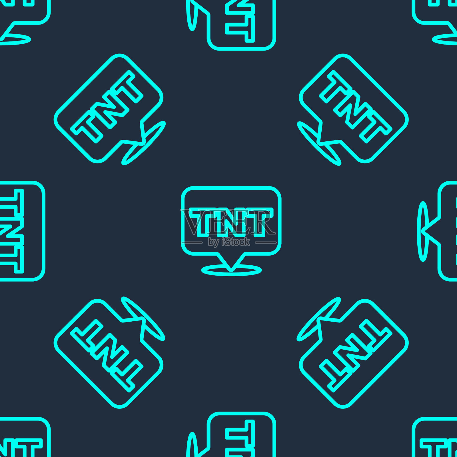 绿线引爆炸药炸弹棒图标插画图片素材