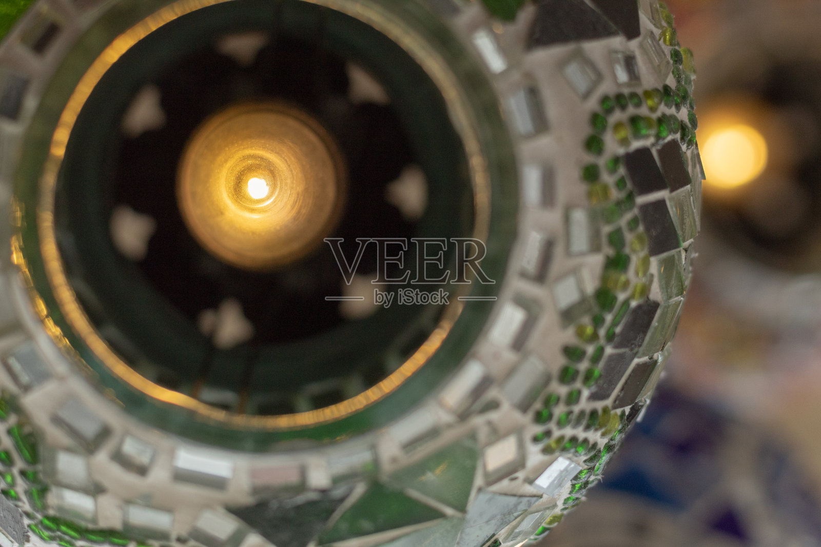 装饰灯的小灯泡的细节镜头照片摄影图片