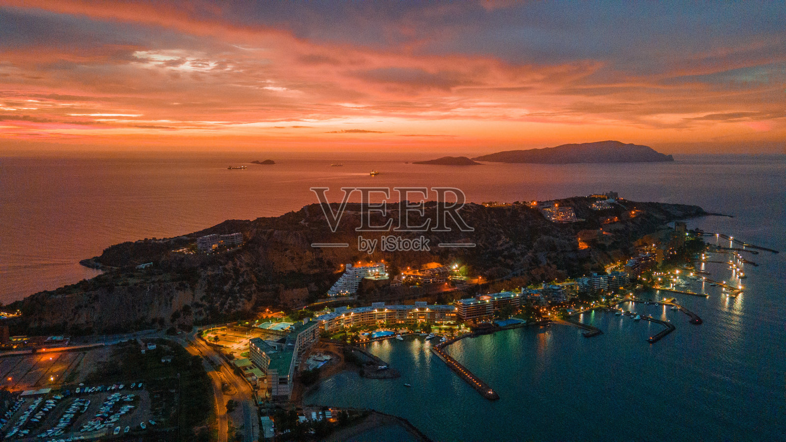 巴西西北部若昂佩索阿旅游城市的全景照片摄影图片