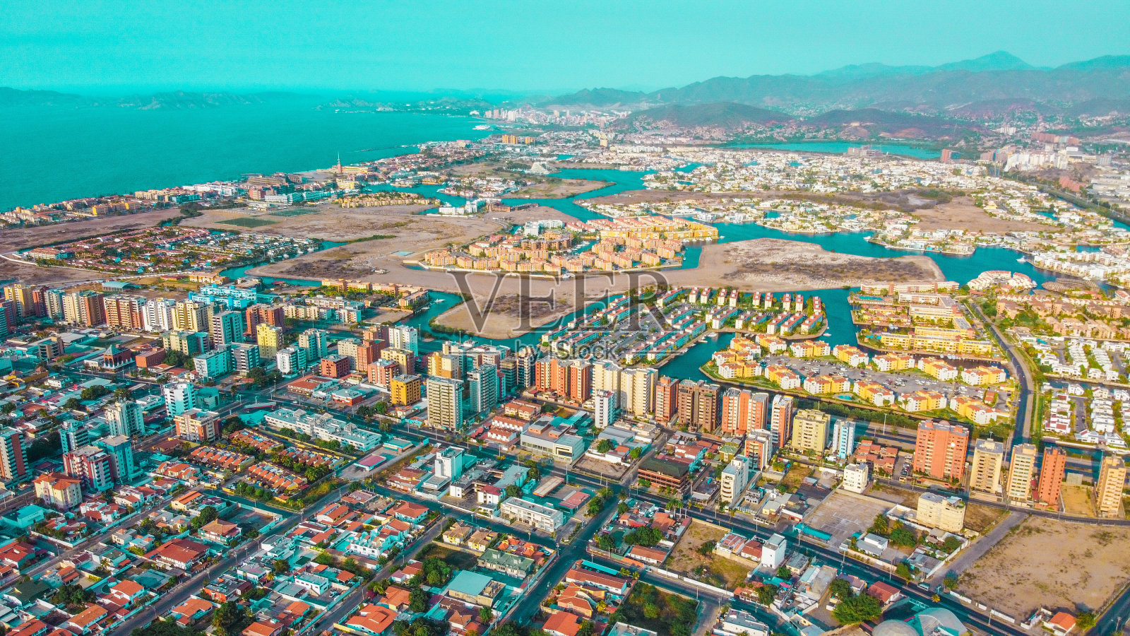 巴西西北部若昂佩索阿旅游城市的航拍照片摄影图片