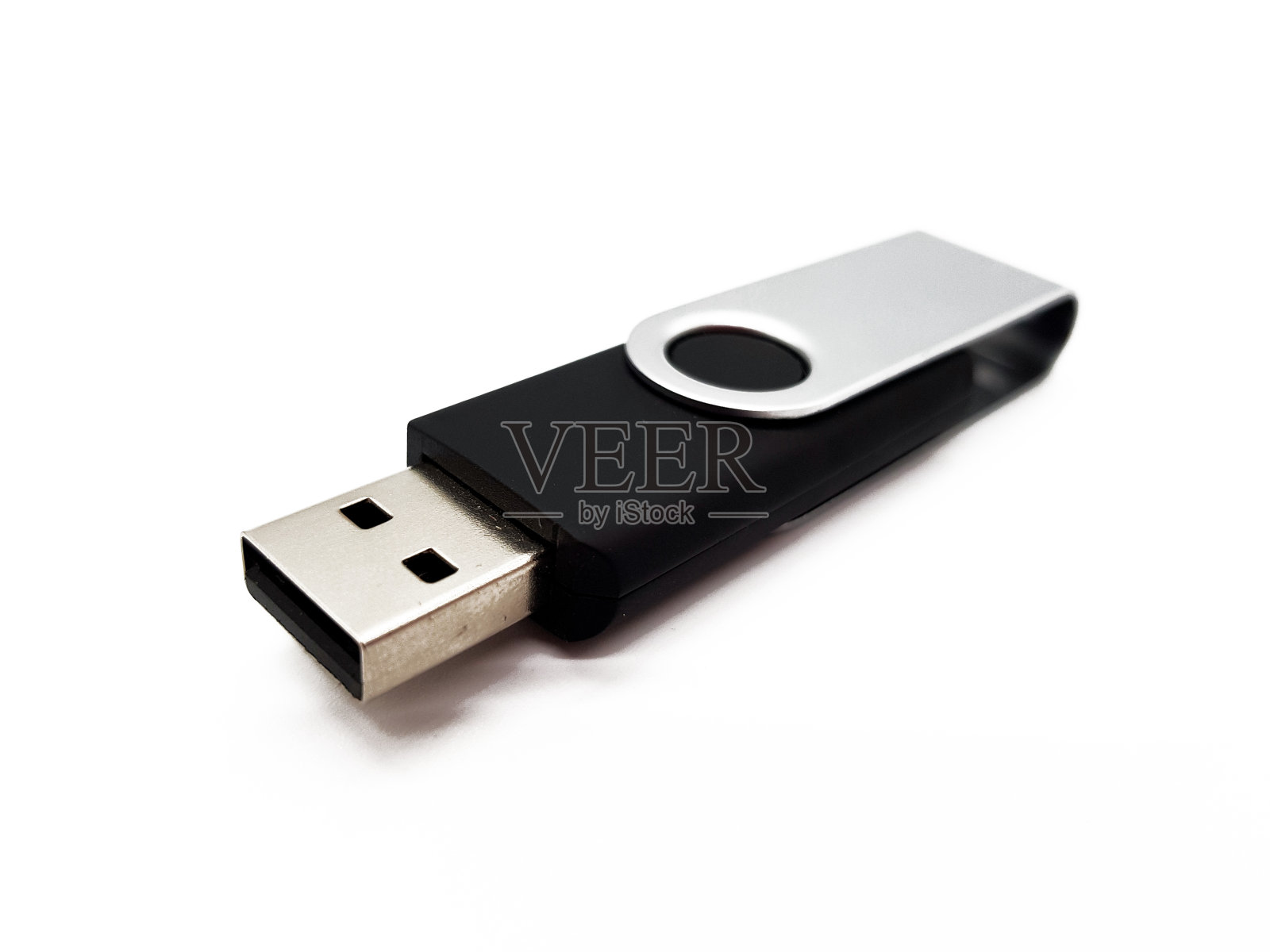 u盘隔离在白色背景上照片摄影图片