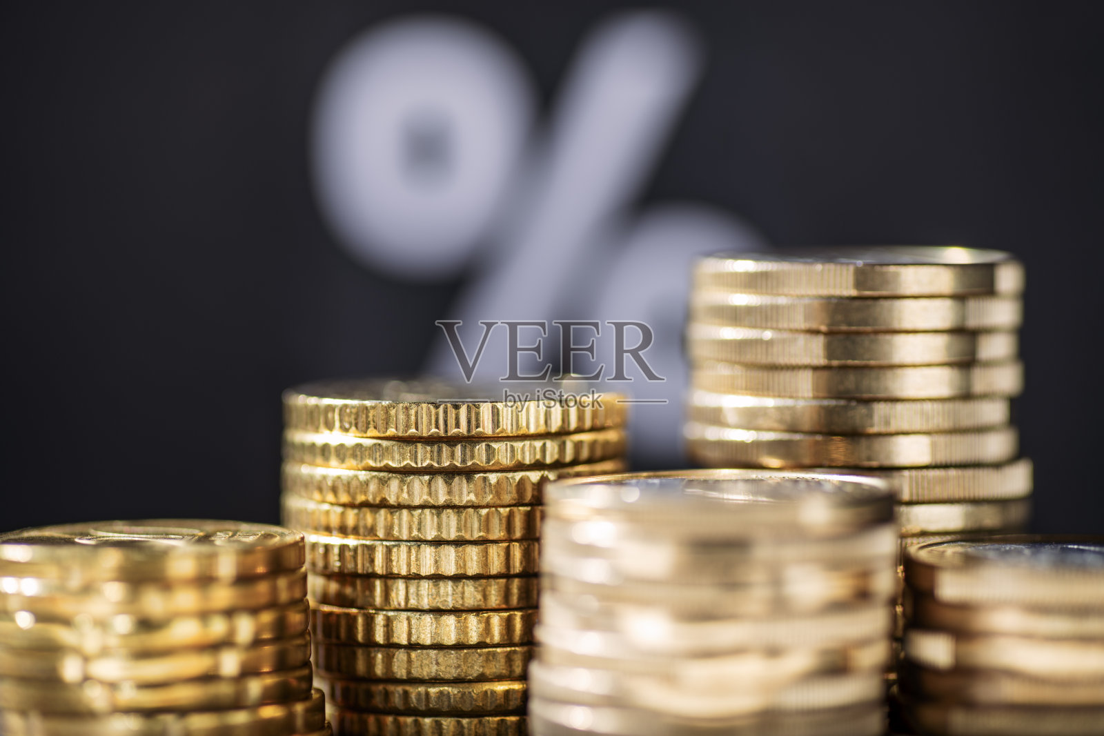 金钱和百分号照片摄影图片