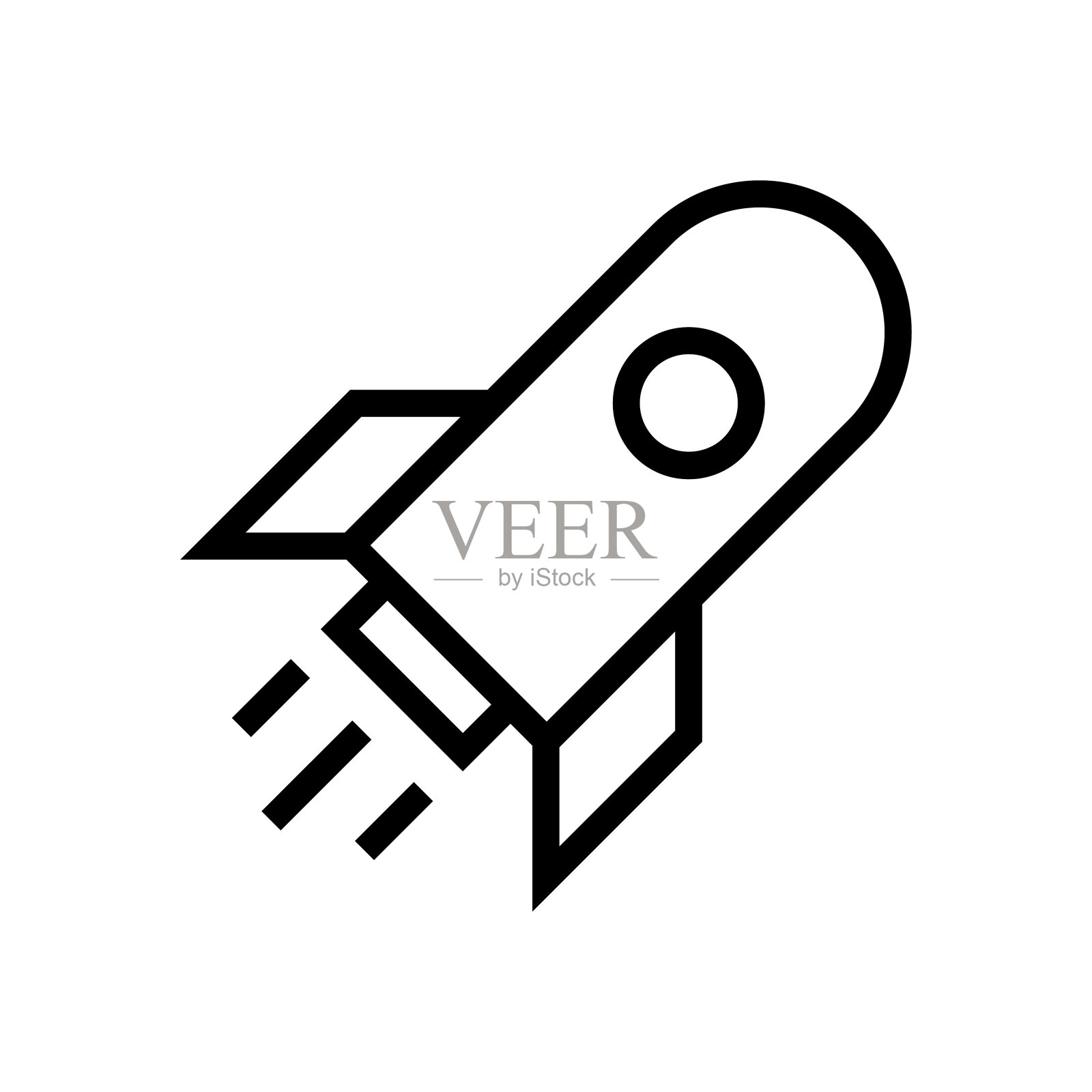 航天技术的图标插画图片素材