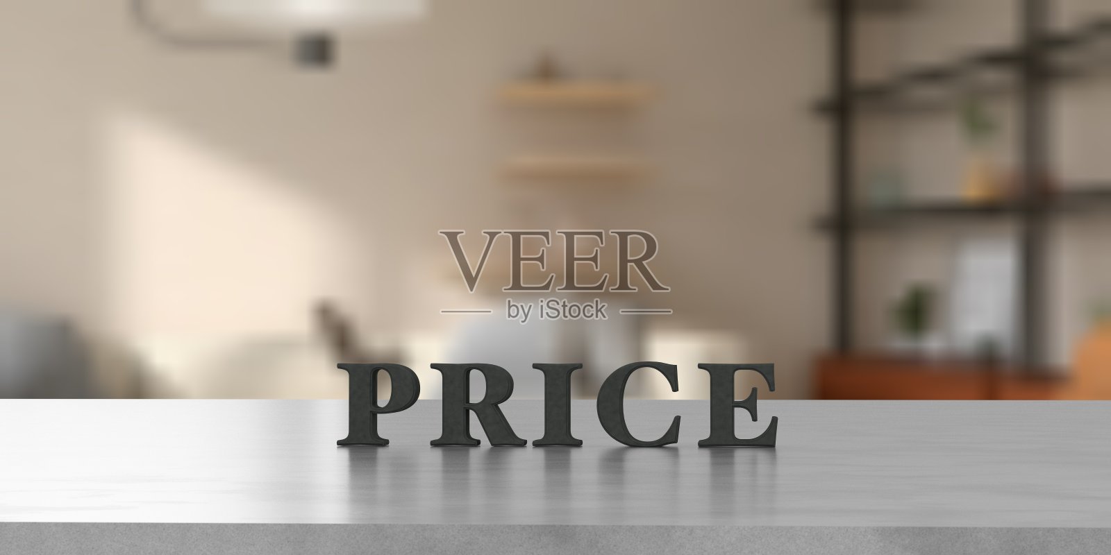 桌子上的木制字母块/价格照片摄影图片