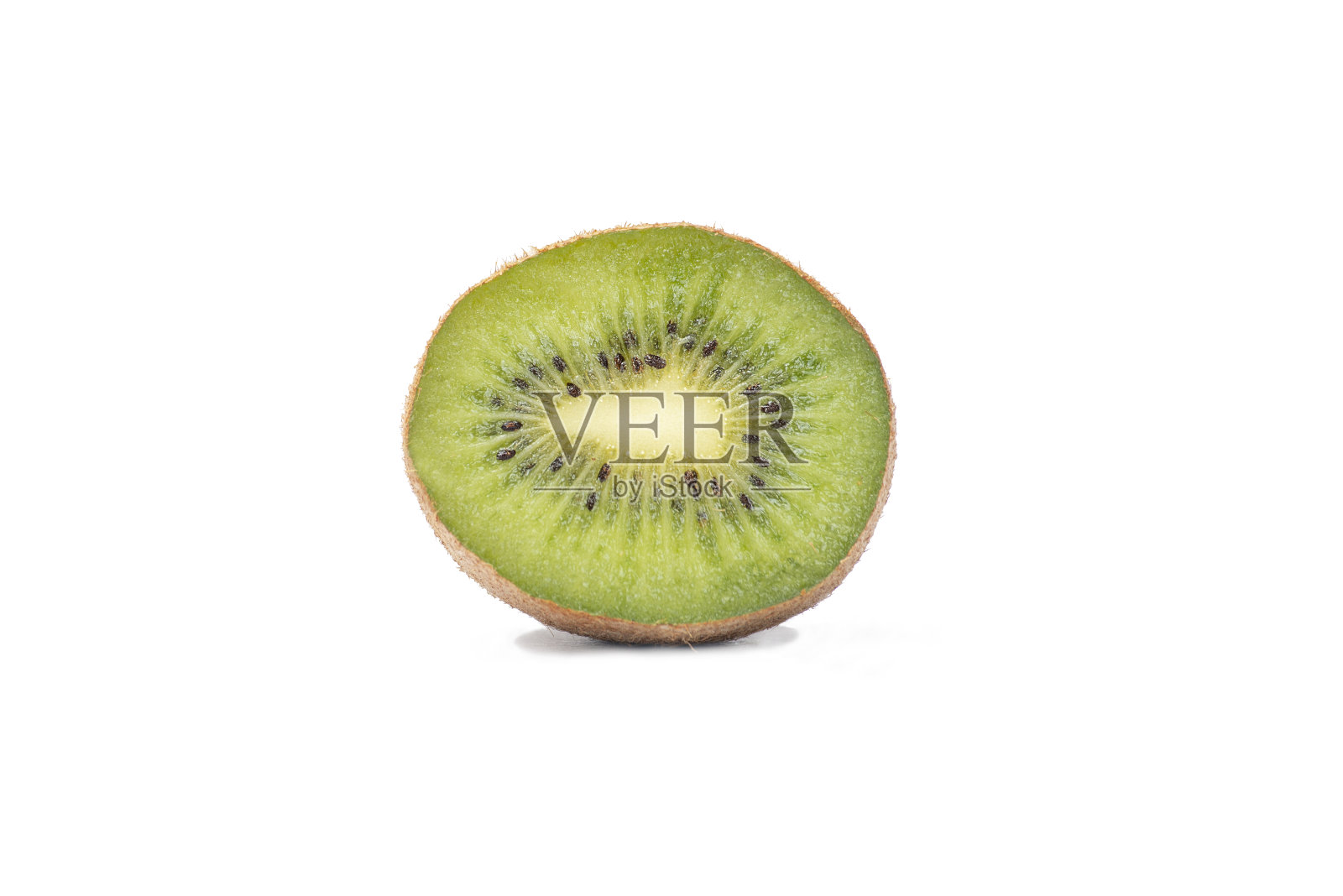 猕猴桃孤立在白色背景。整的和切片的猕猴桃。照片摄影图片