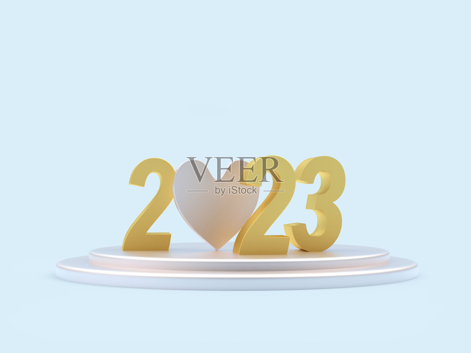 心与数字2023照片摄影图片