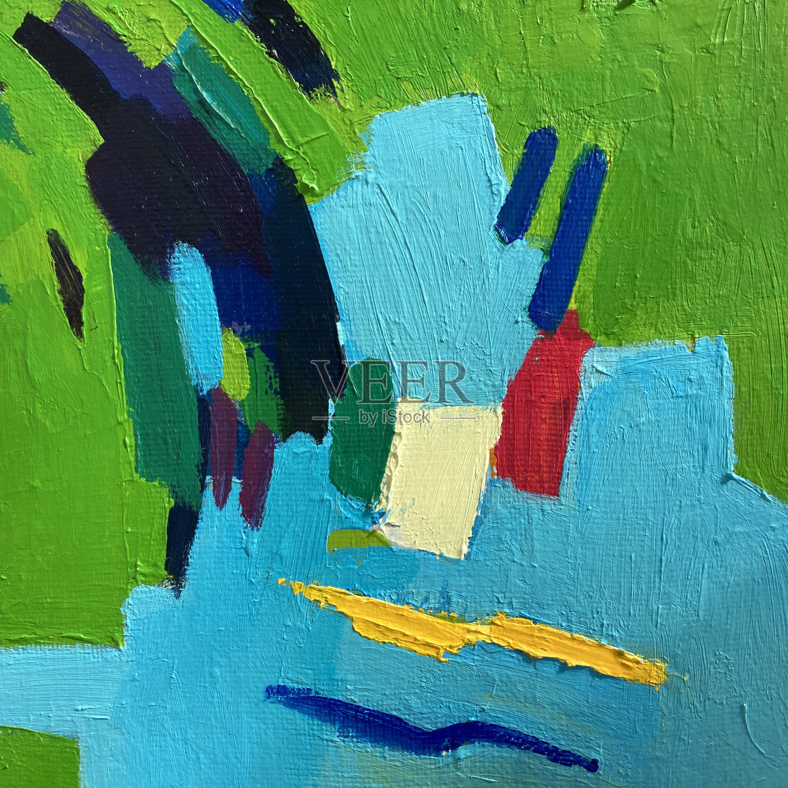 抽象明亮的油漆背景。色斑。油画和丙烯画的特写。插画图片素材