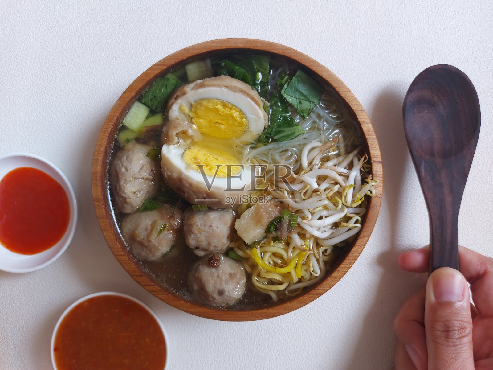 蛋肉丸。照片摄影图片