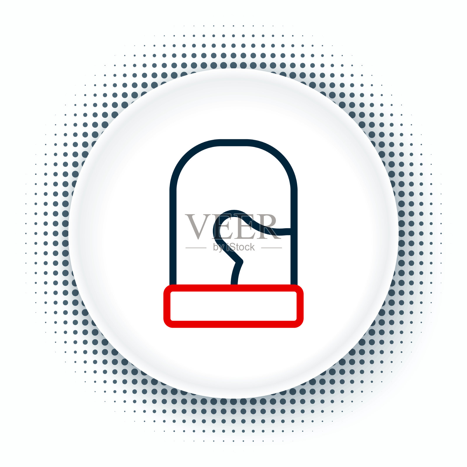 线对针织圣诞连指手套图标图标素材