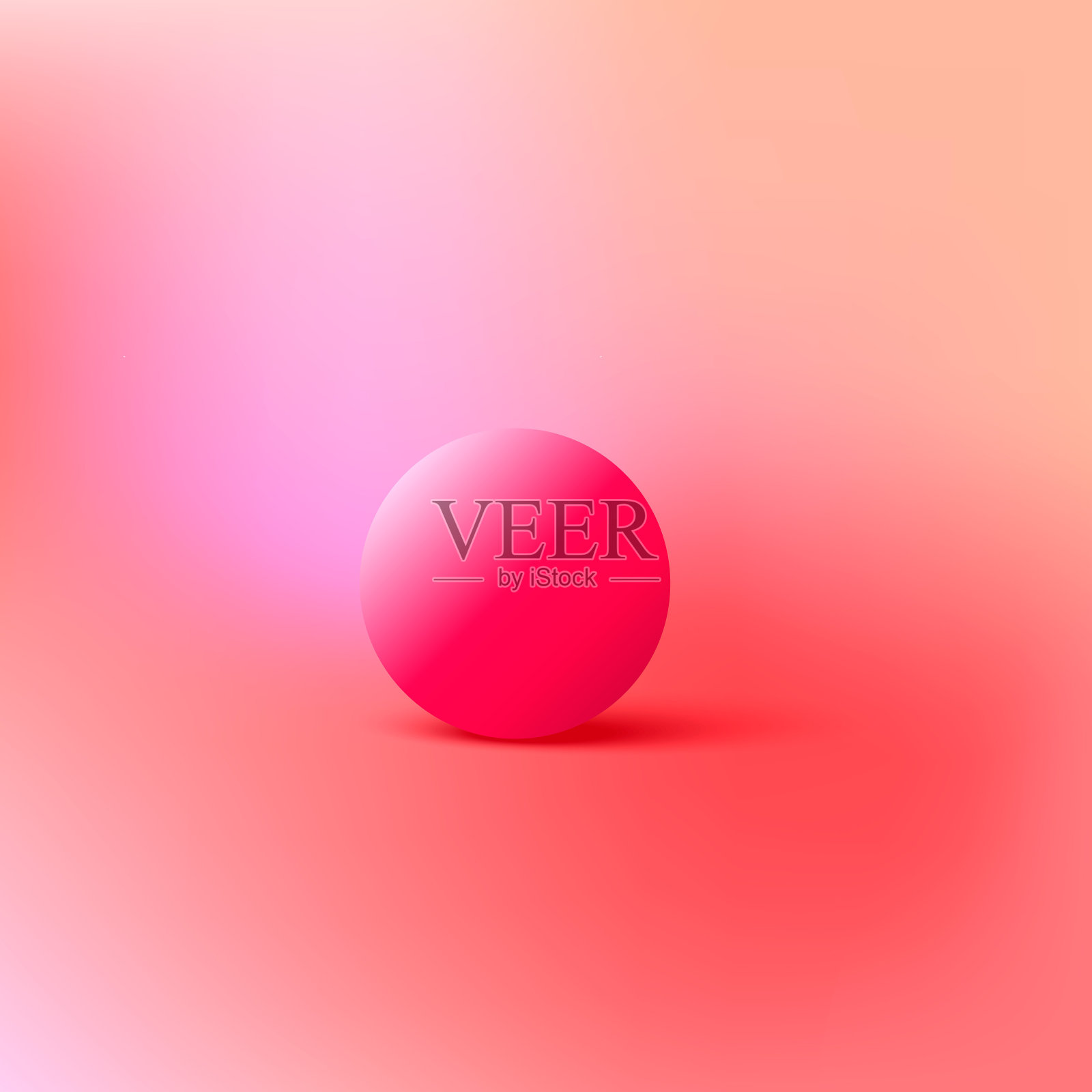 抽象的三维形状。插画图片素材