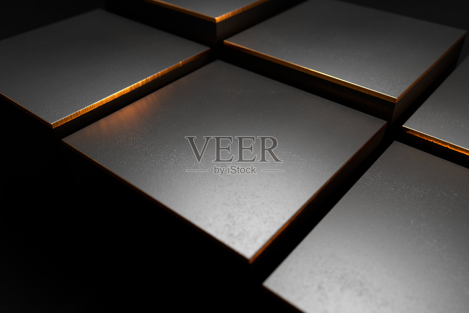 黑色产物在不同的高度出现。黄金的优势。照片摄影图片