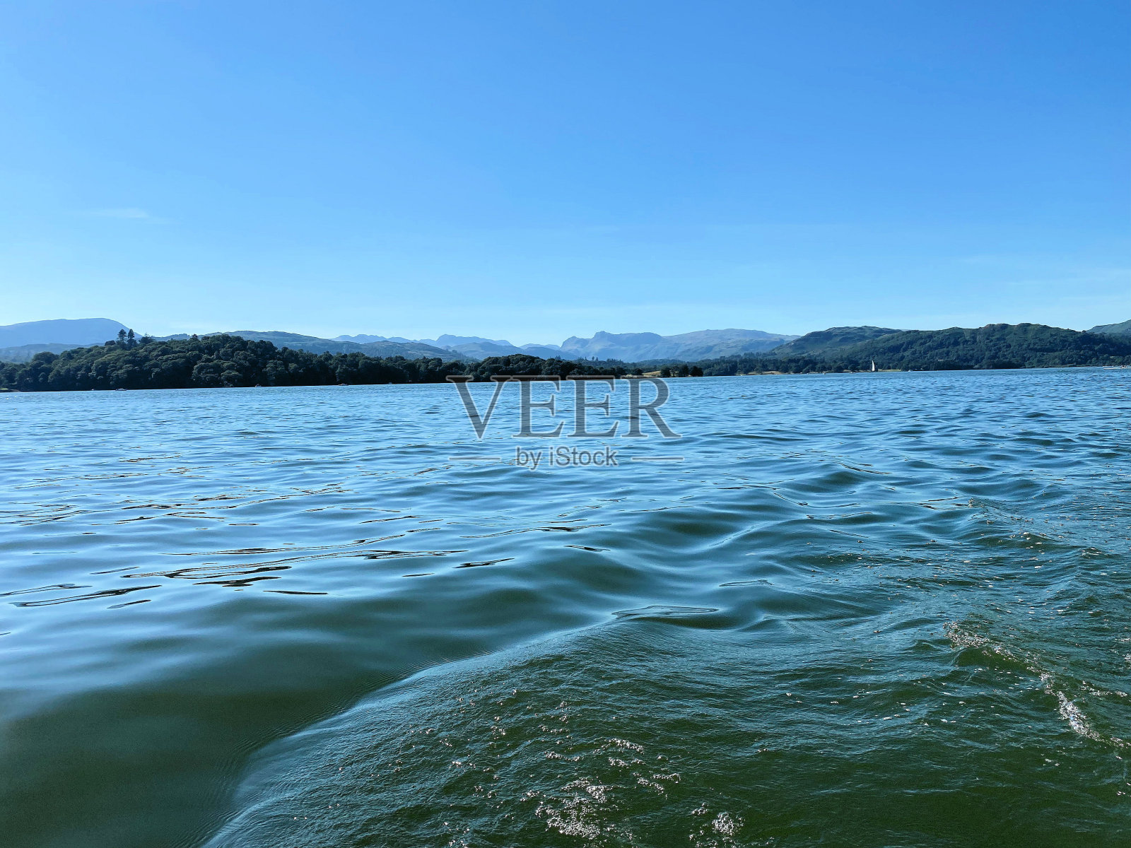 安布尔塞德温德米尔湖的景色照片摄影图片