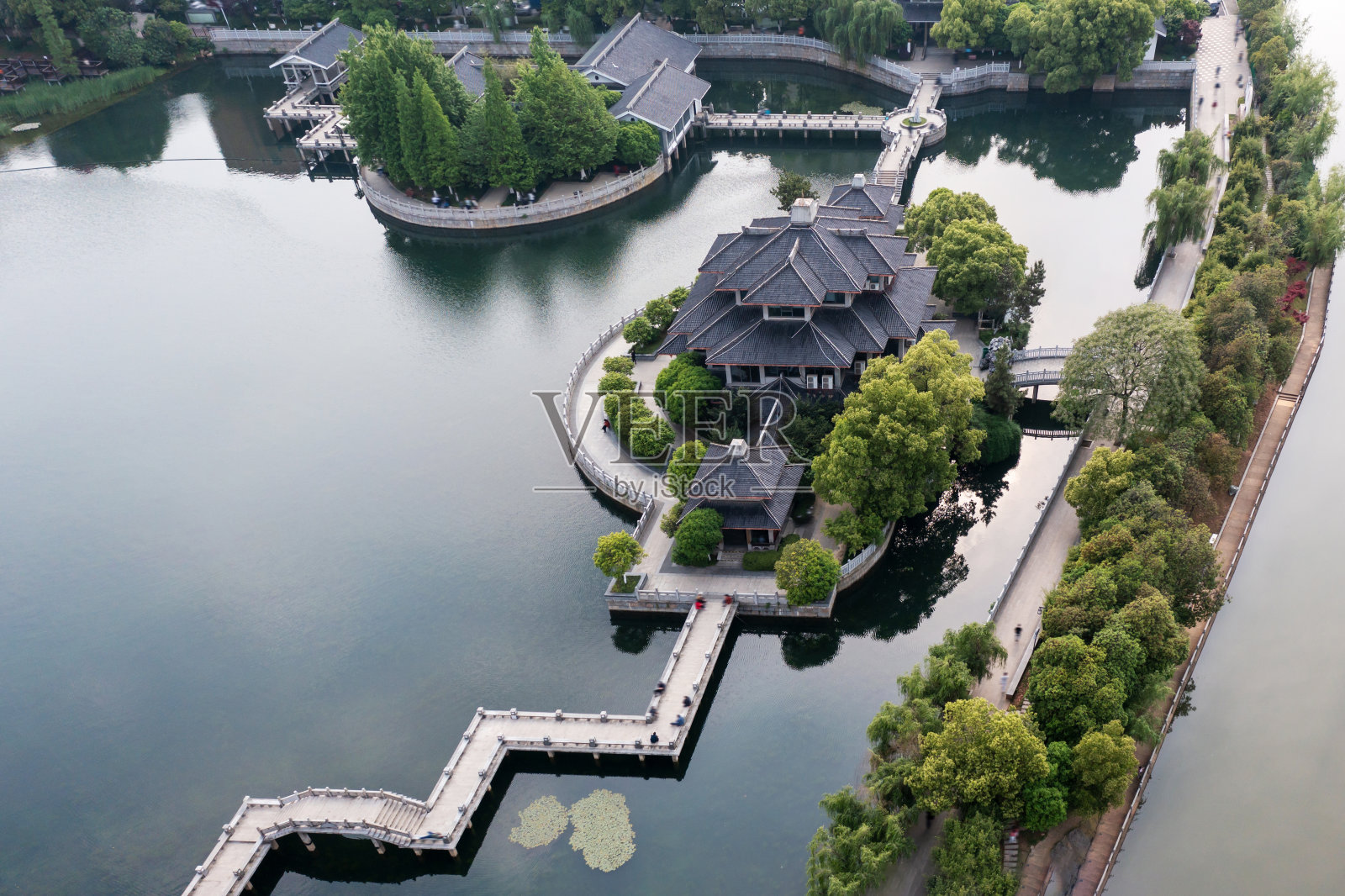 中国古建筑航拍照片照片摄影图片