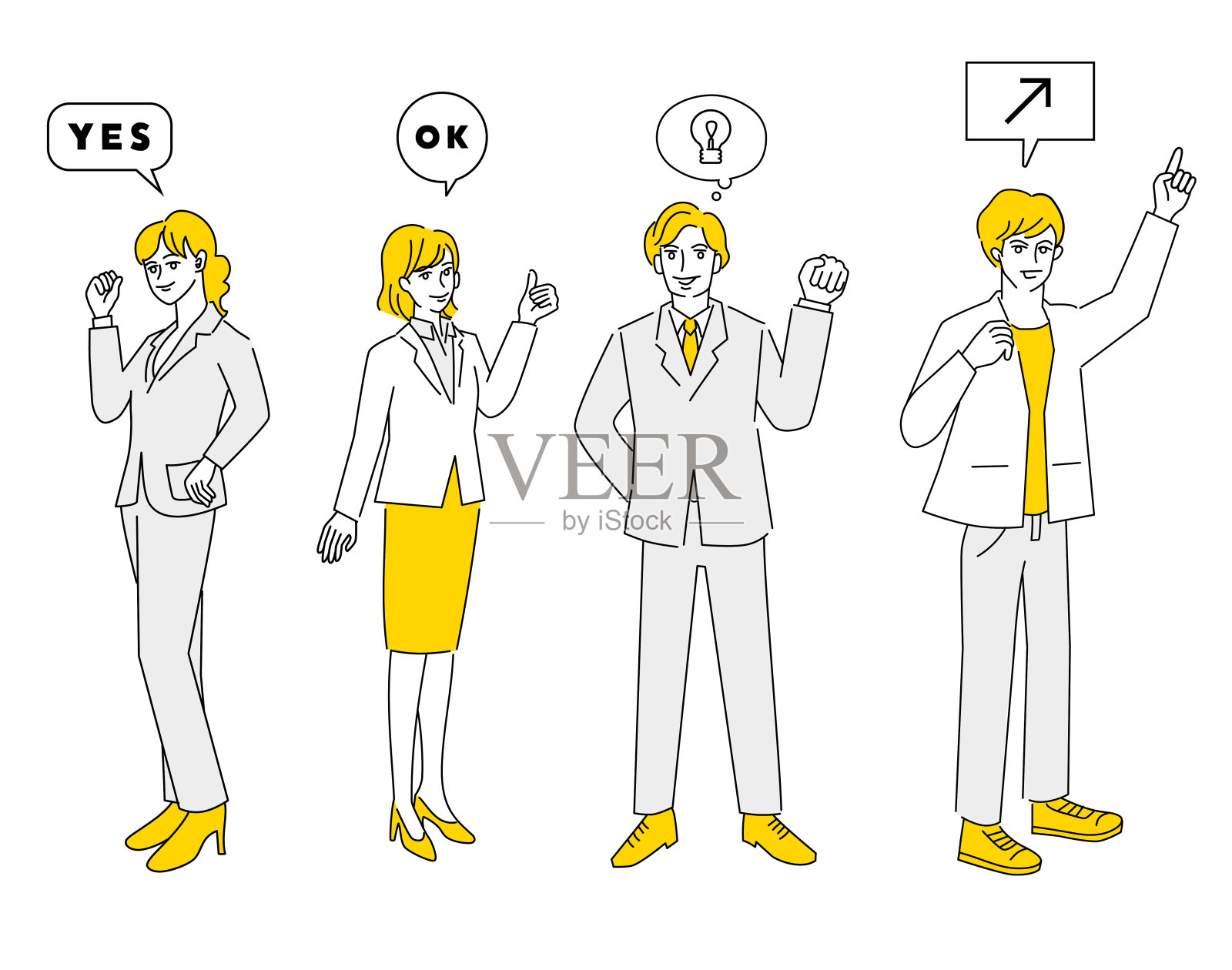 本钱人succss插画图片素材