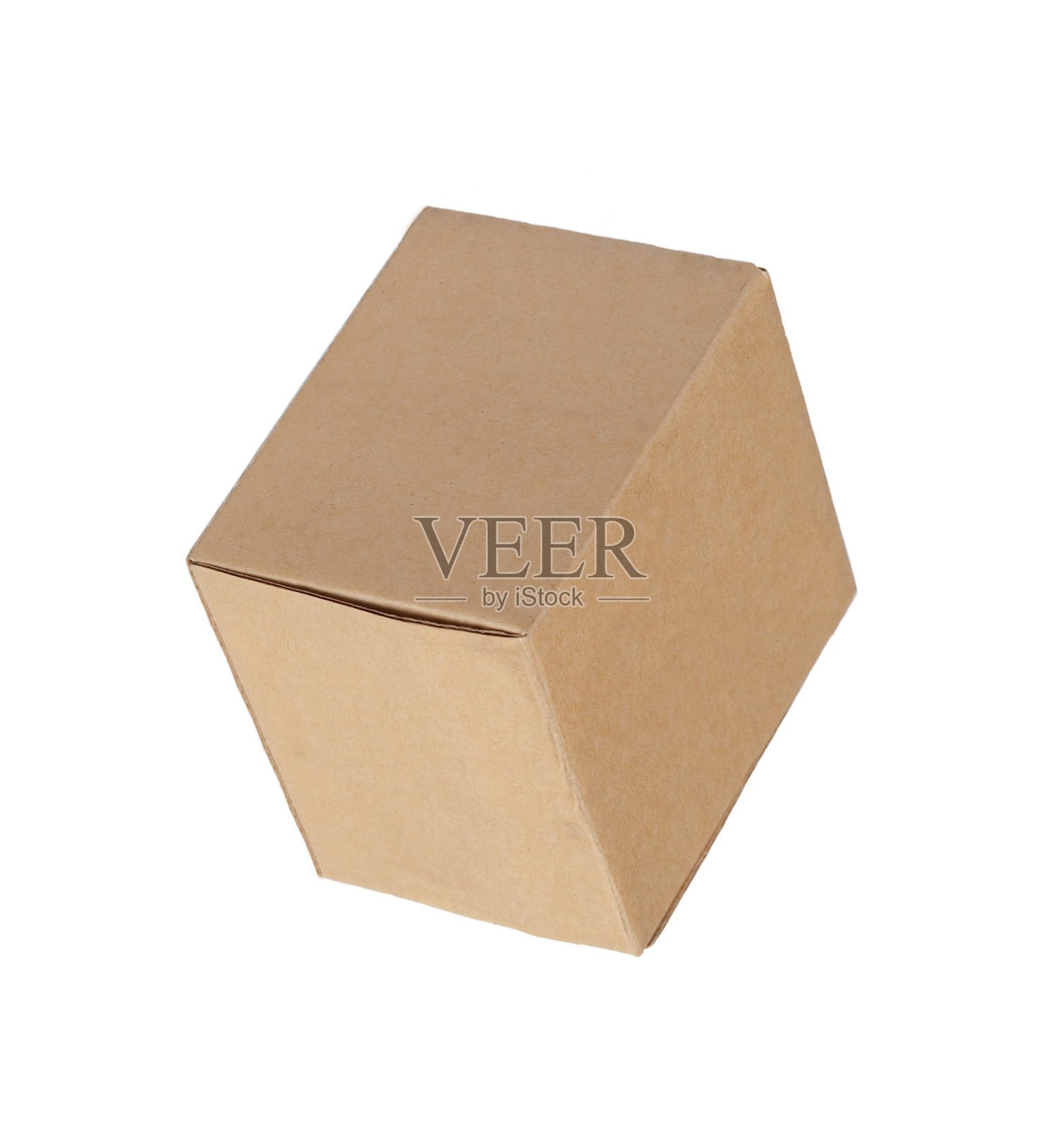 纸箱正面与侧面隔离照片摄影图片