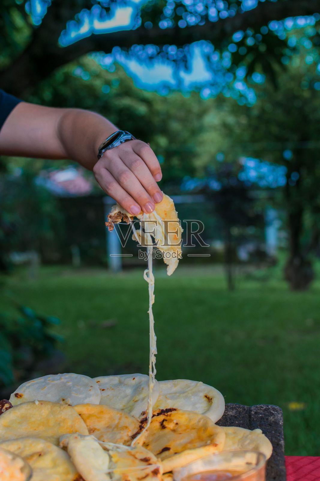 典型的萨尔瓦多的菜,照片摄影图片