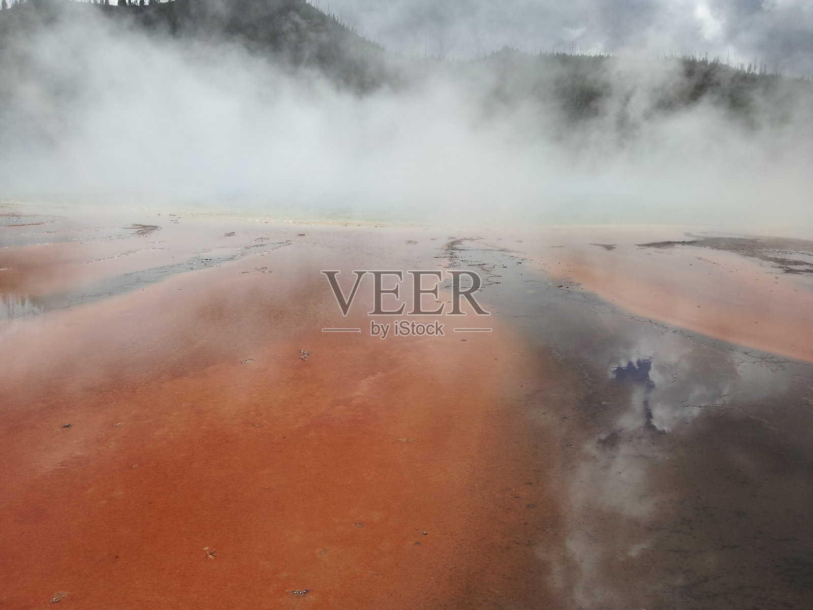 风景黄石池照片摄影图片