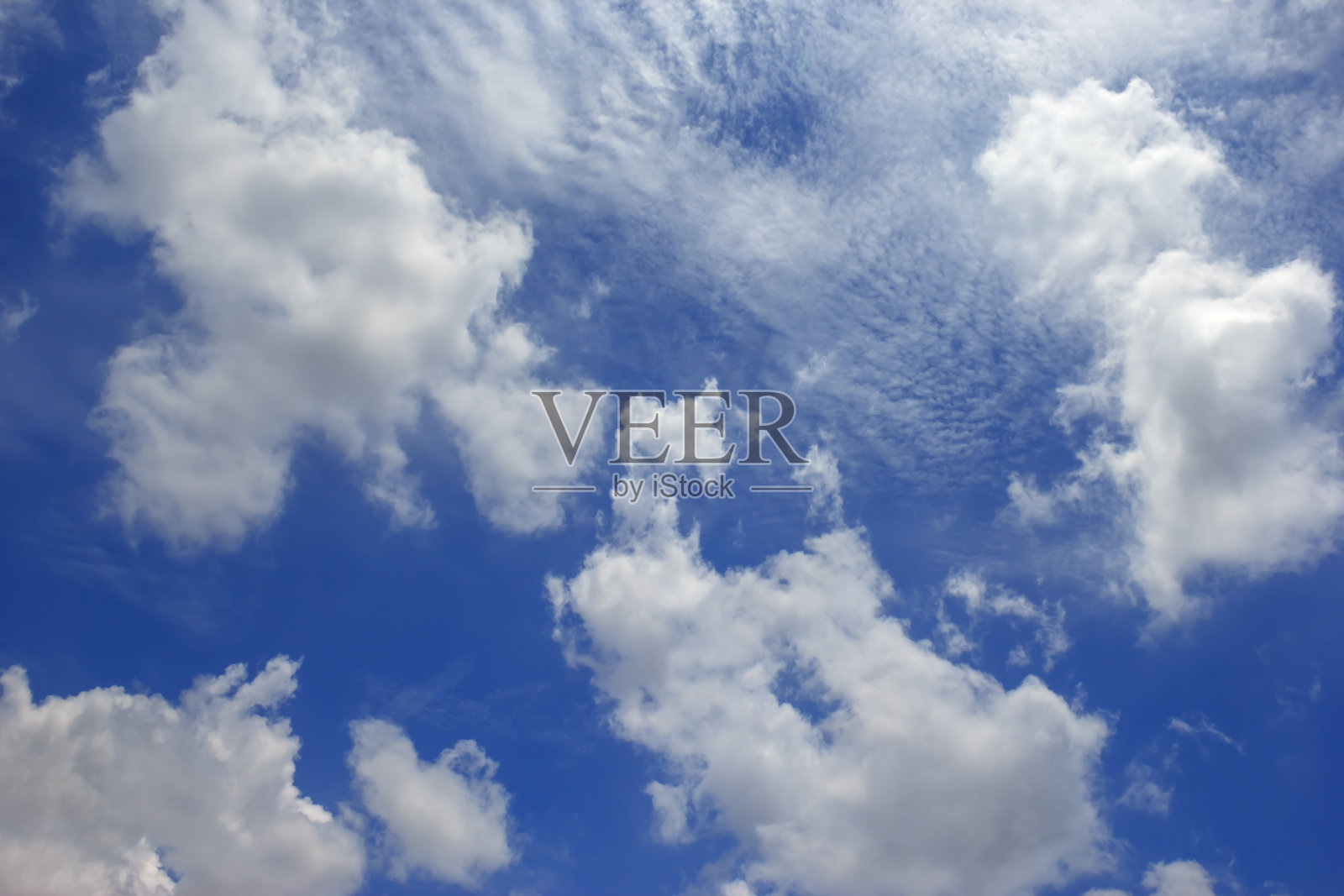 多云蓝天背景，云纹理照片摄影图片