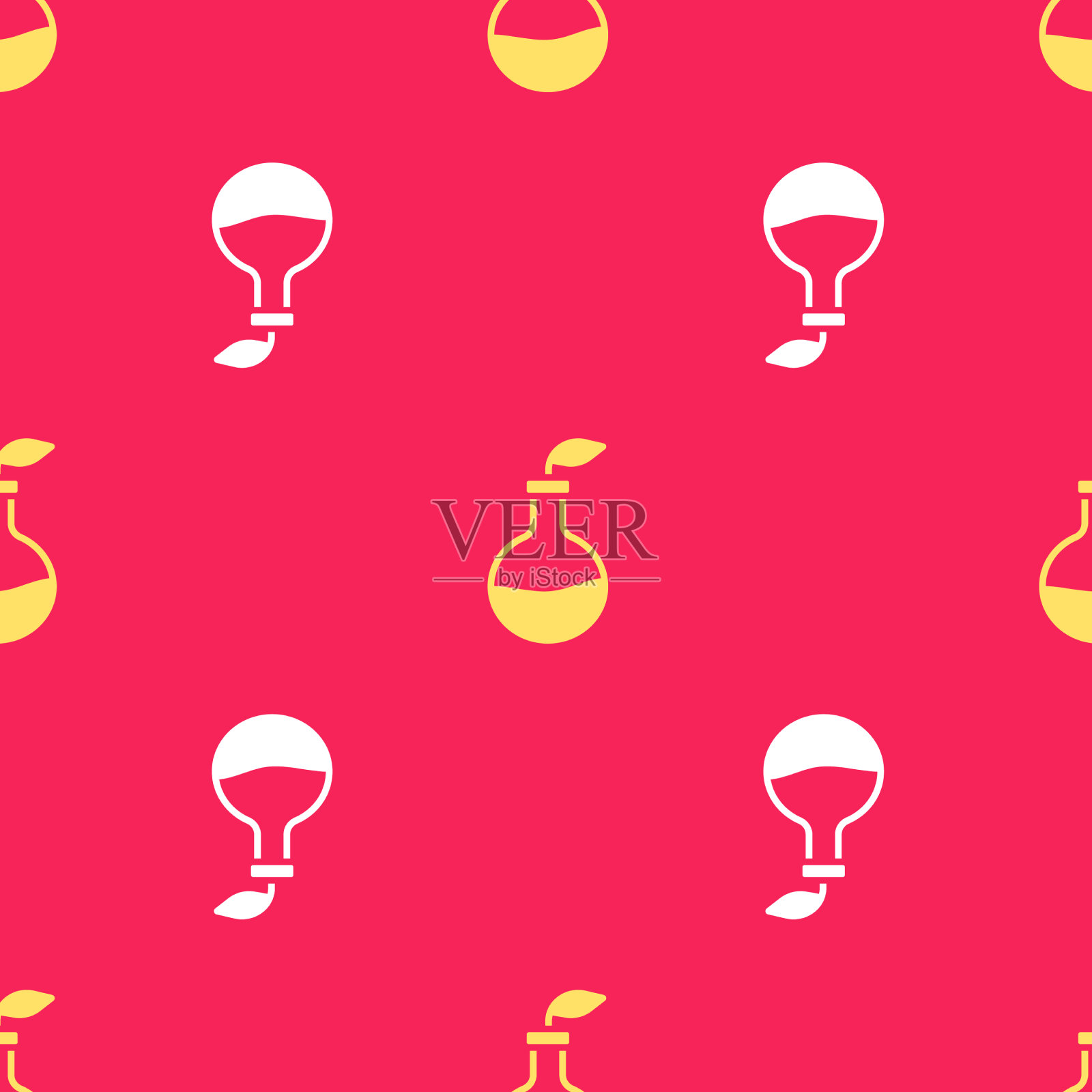 黄色植物育种图标孤立无缝插画图片素材