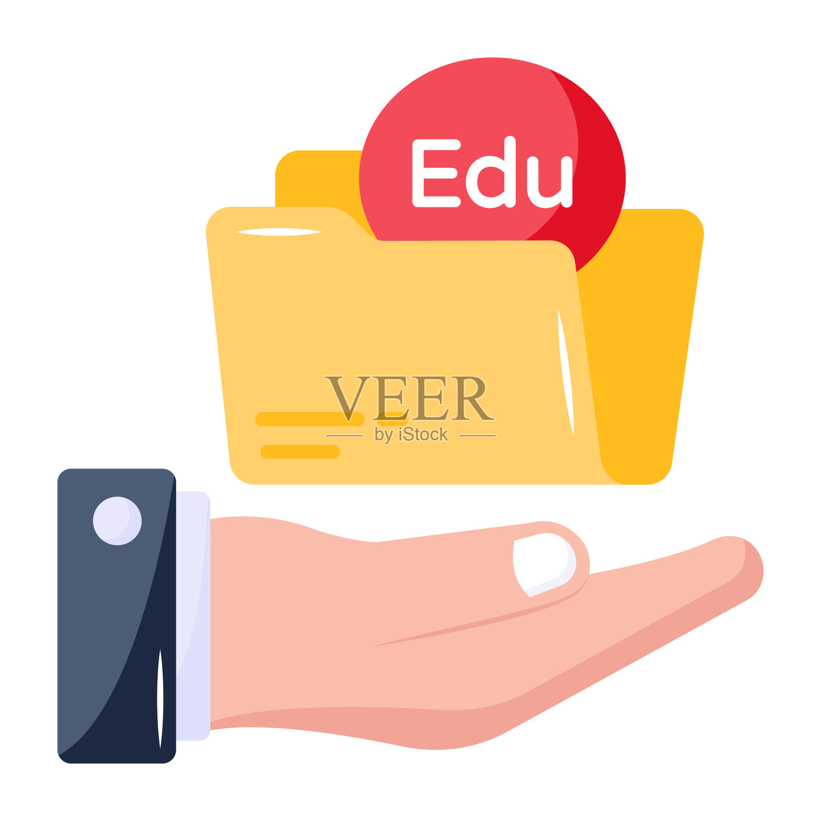 书与苹果，健康知识的概念平面图标插画图片素材